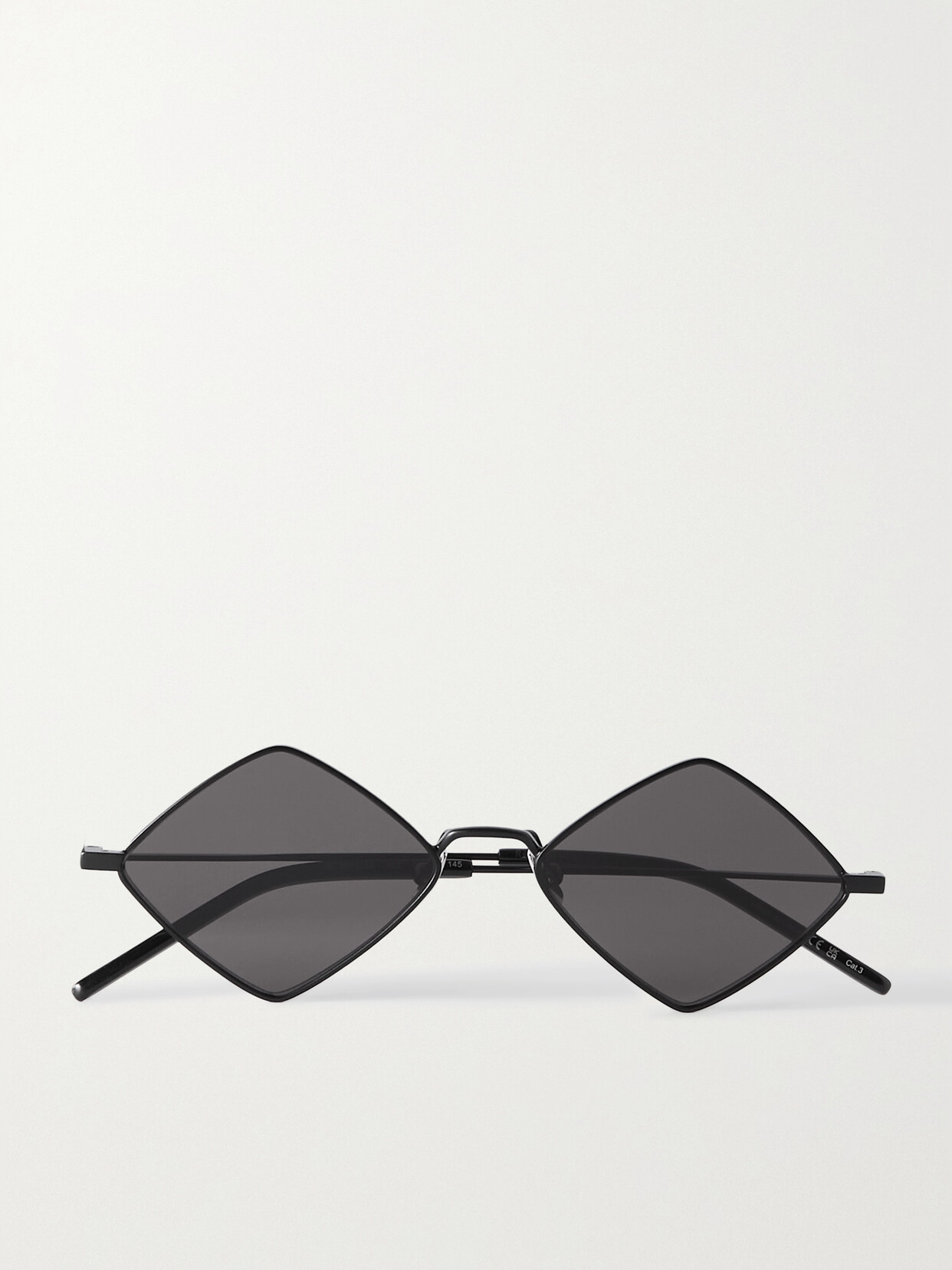 Saint Laurent Lisa Square-frame Metal Sunglasses In Black