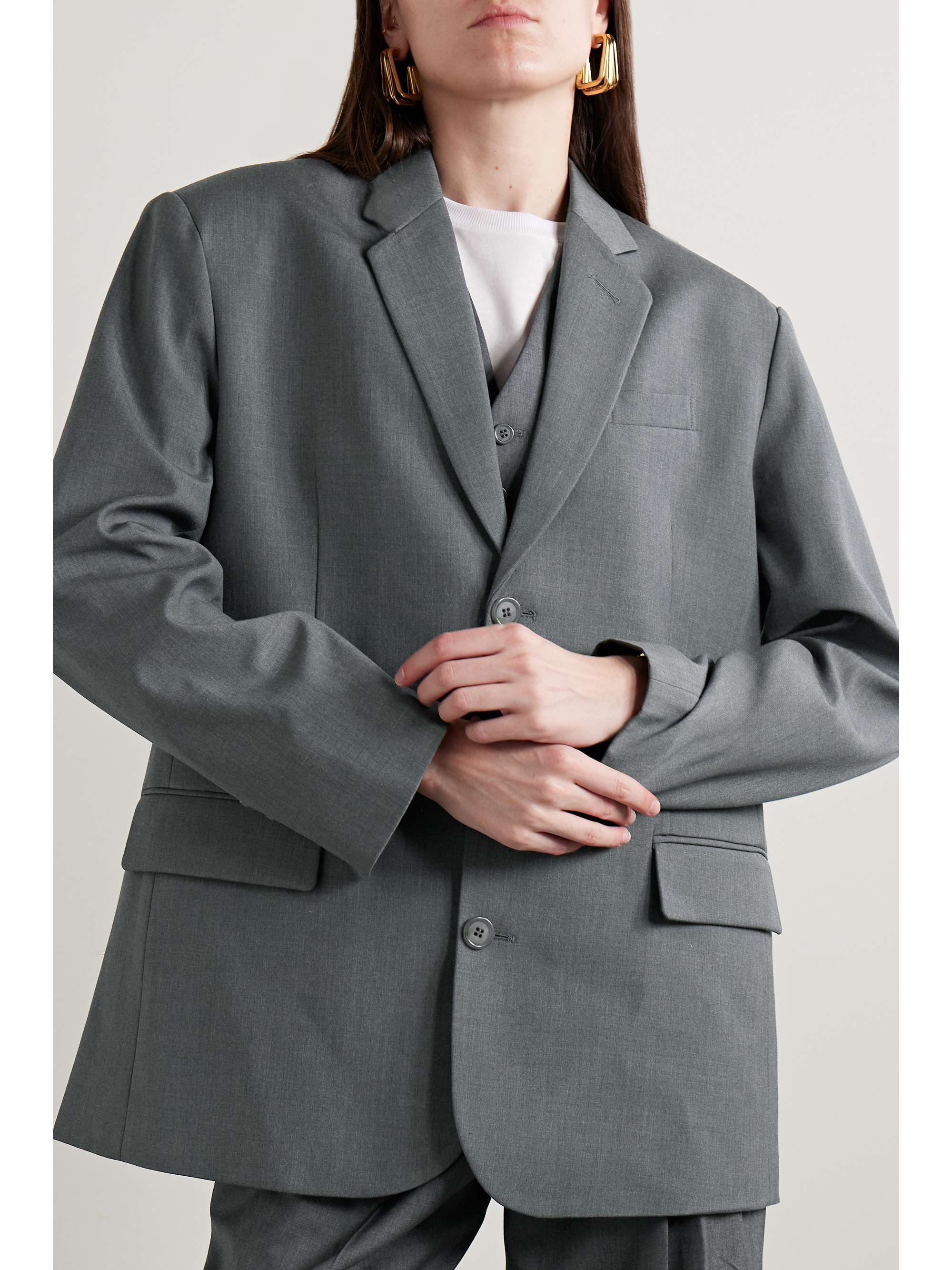 THE FRANKIE SHOP Gelso oversized TENCEL Lyocell-blend blazer