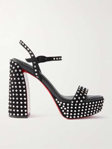 Studded louboutin sales shoes