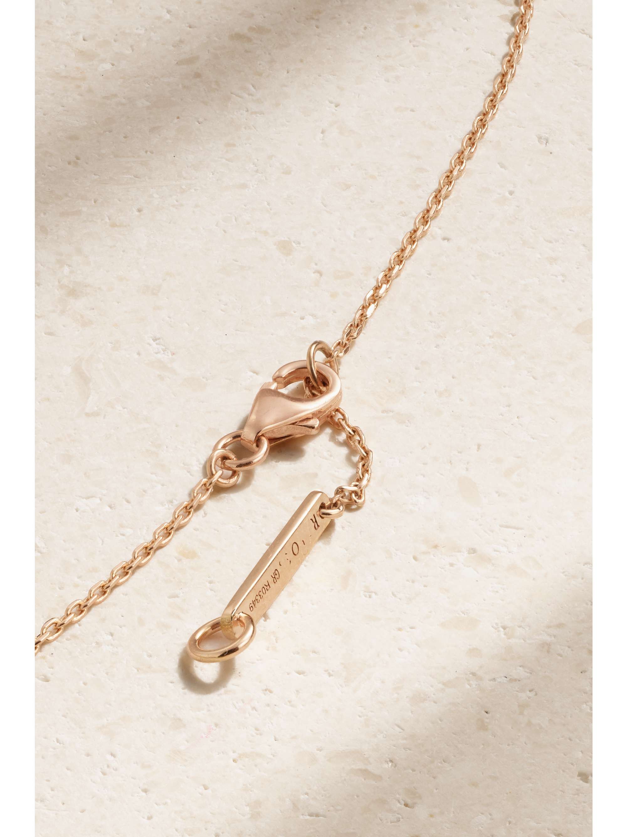 REPOSSI Berbère 18-karat rose gold diamond necklace | NET-A-PORTER