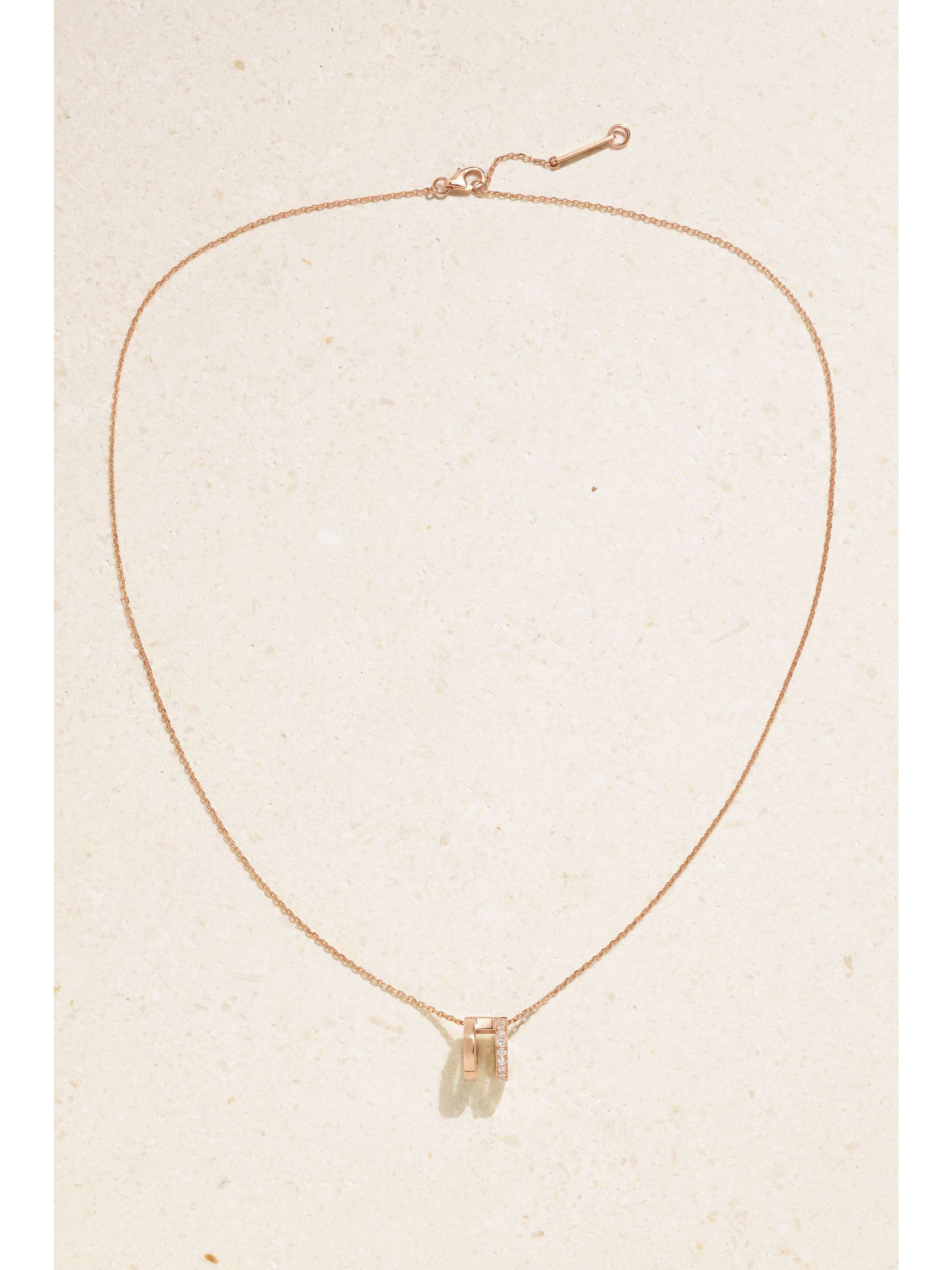 REPOSSI Berbère 18-karat rose gold diamond necklace | NET-A-PORTER