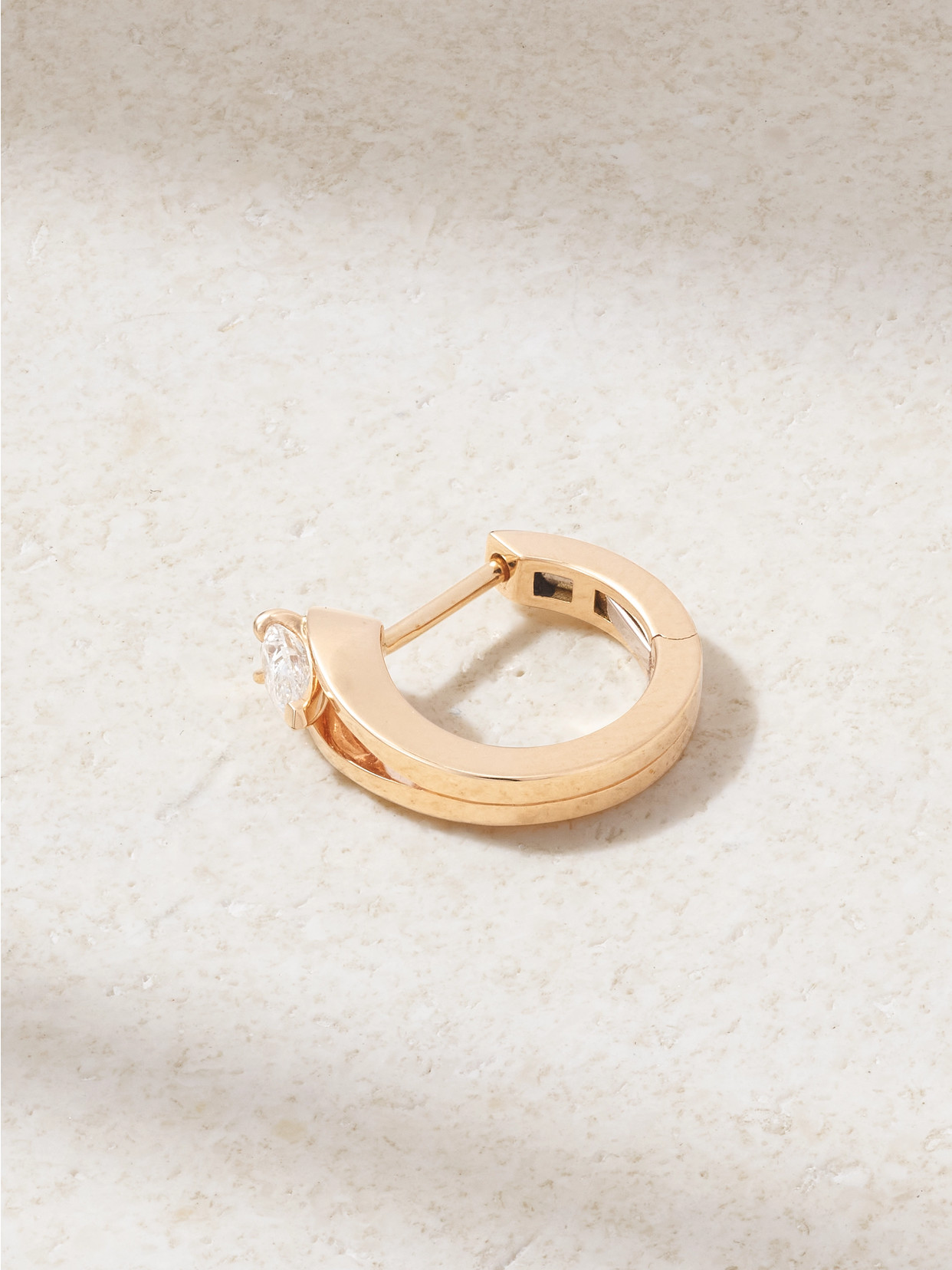 Repossi - Serti Inversé 18-karat Rose Gold Diamond Single Earring - One size