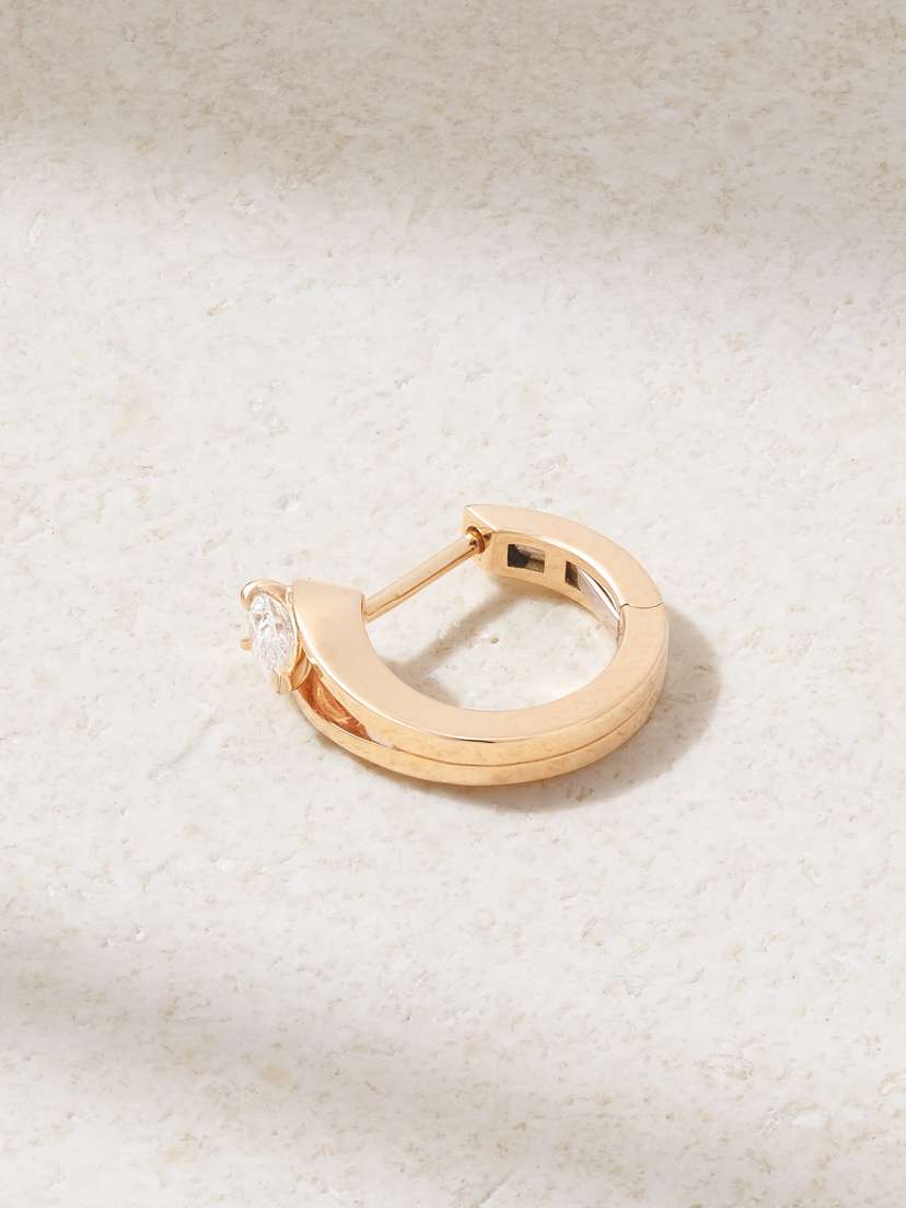 Repossi Serti Inversé 18-karat Rose Gold Diamond Single Earring