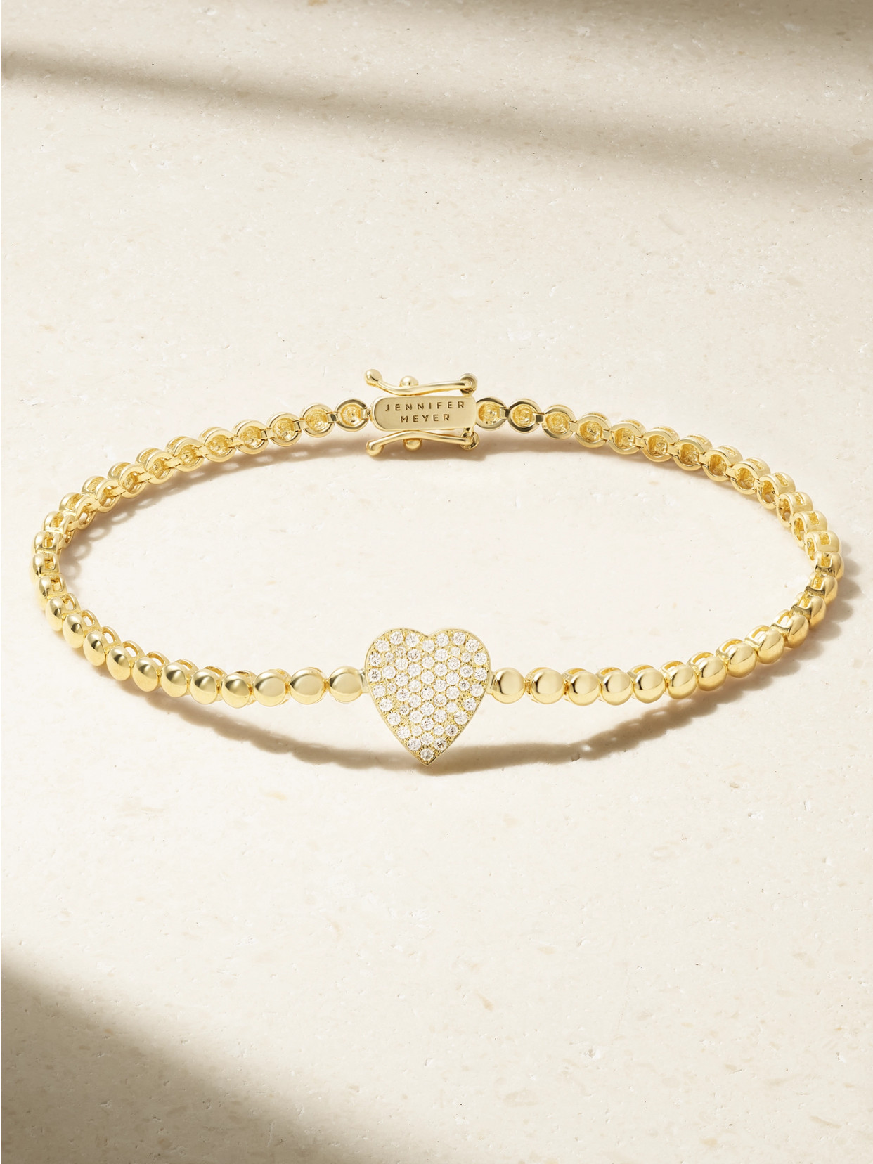 Jennifer Meyer Mini 18-karat Gold Diamond Tennis Bracelet