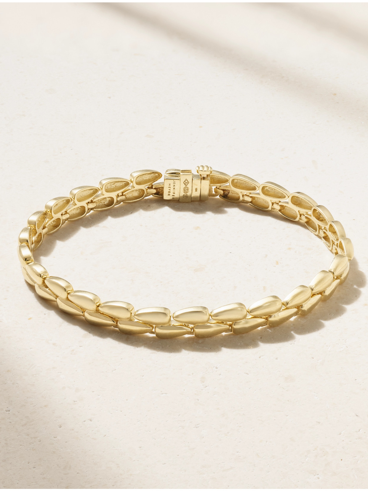 Jennifer Meyer Small Double Dome 18-karat Gold Bracelet