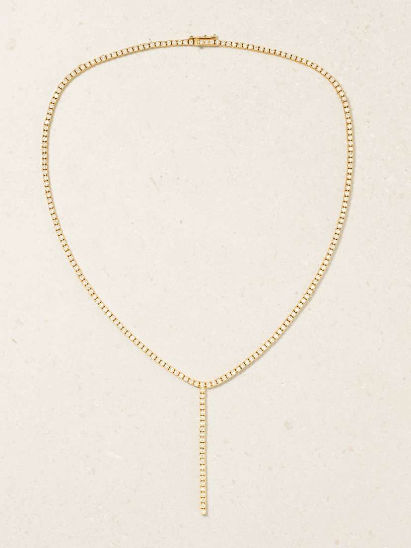 Jennifer Meyer 18-karat Gold Diamond Necklace