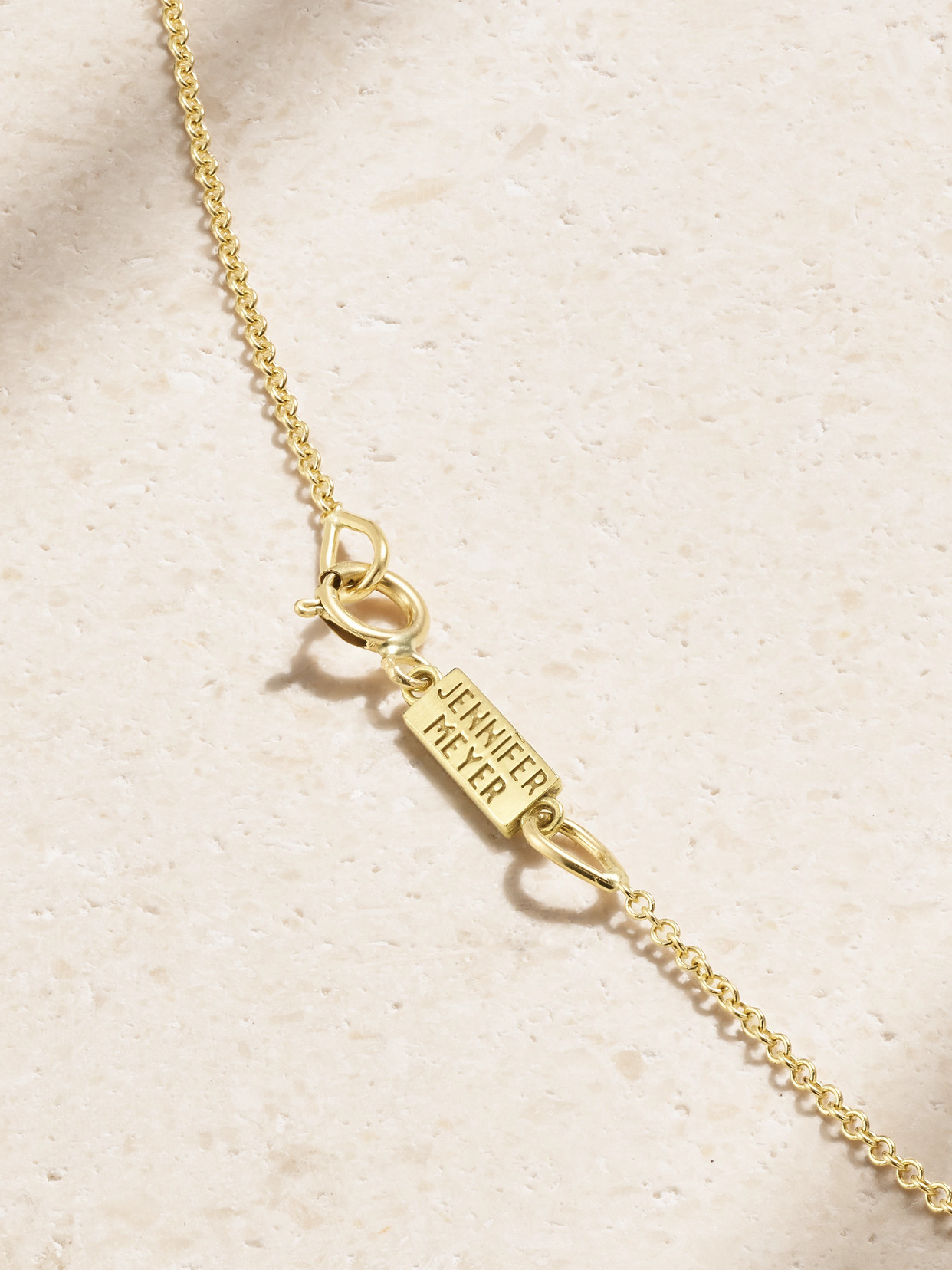 Jennifer Meyer Mini Circle Link 18-karat Gold Necklace In Gold