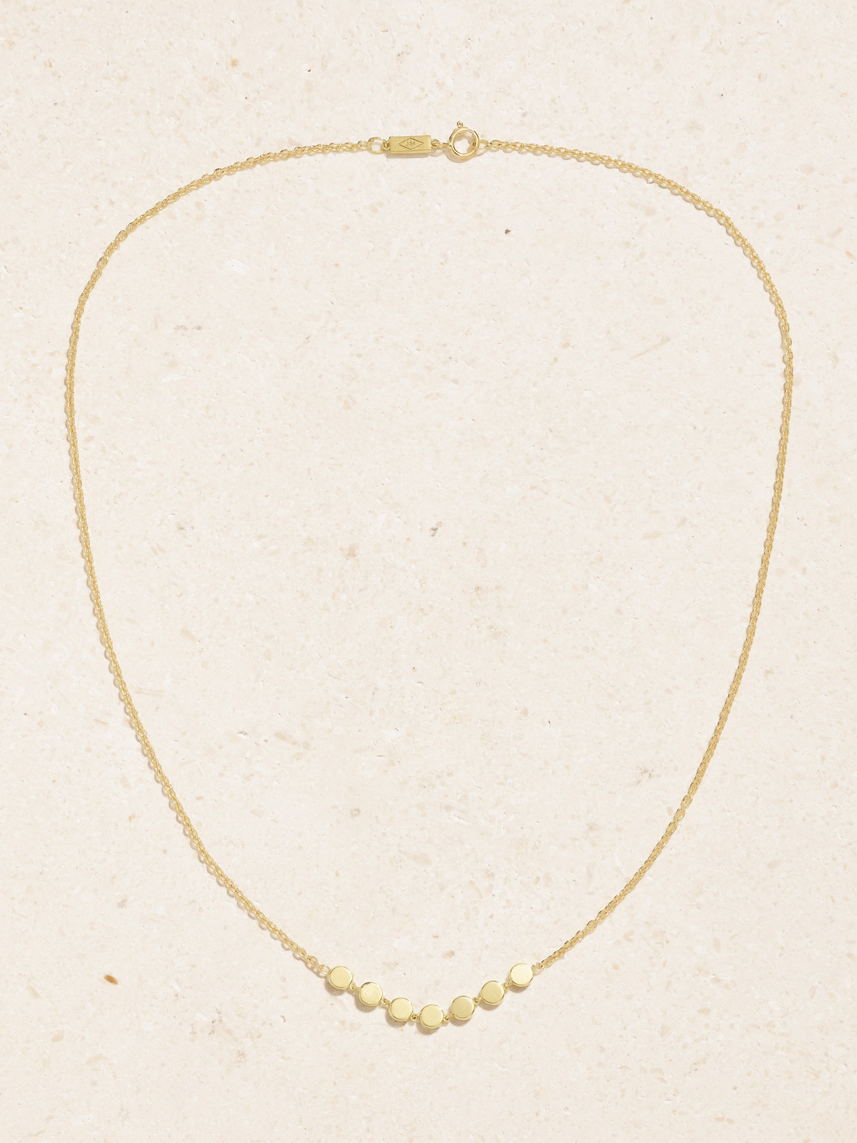 Jennifer Meyer Mini Circle Link 18-karat Gold Necklace In Gold