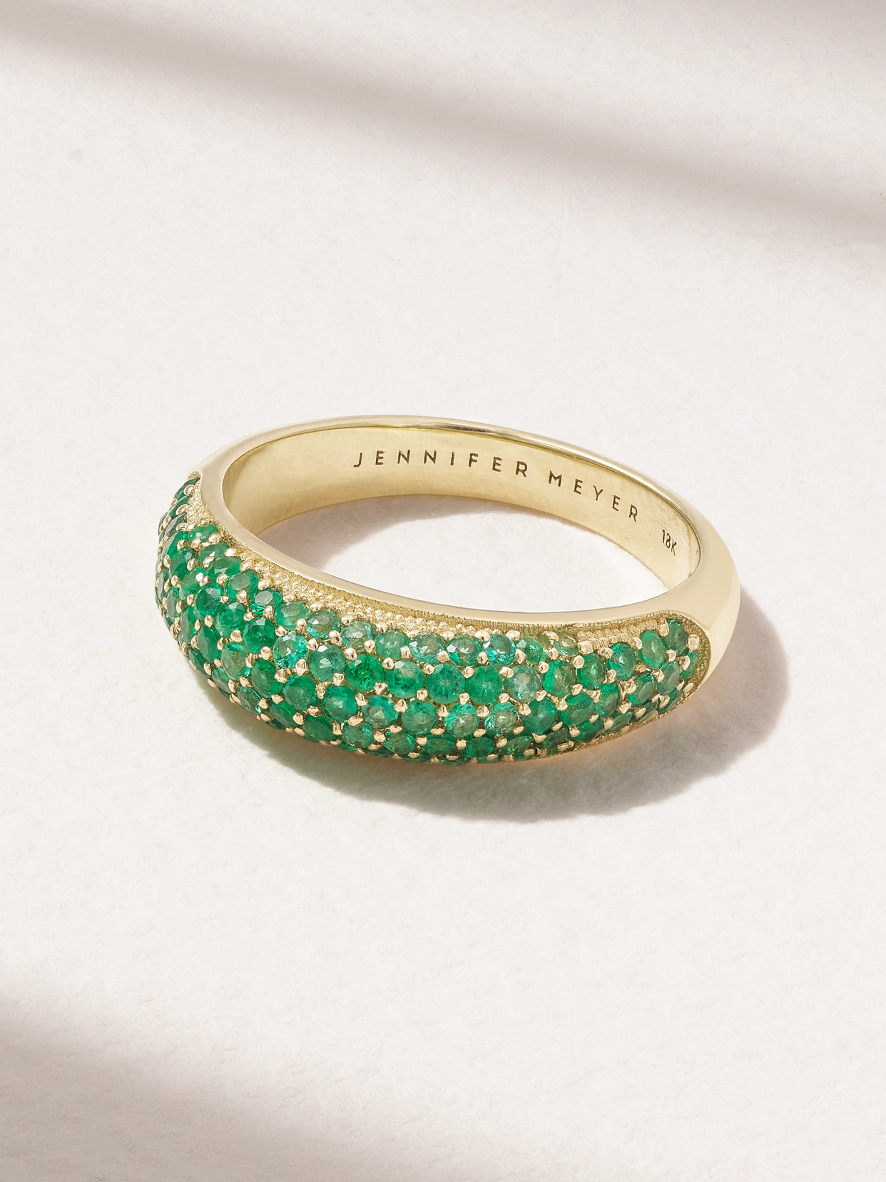 Jennifer Meyer 18-karat Gold Emerald Ring