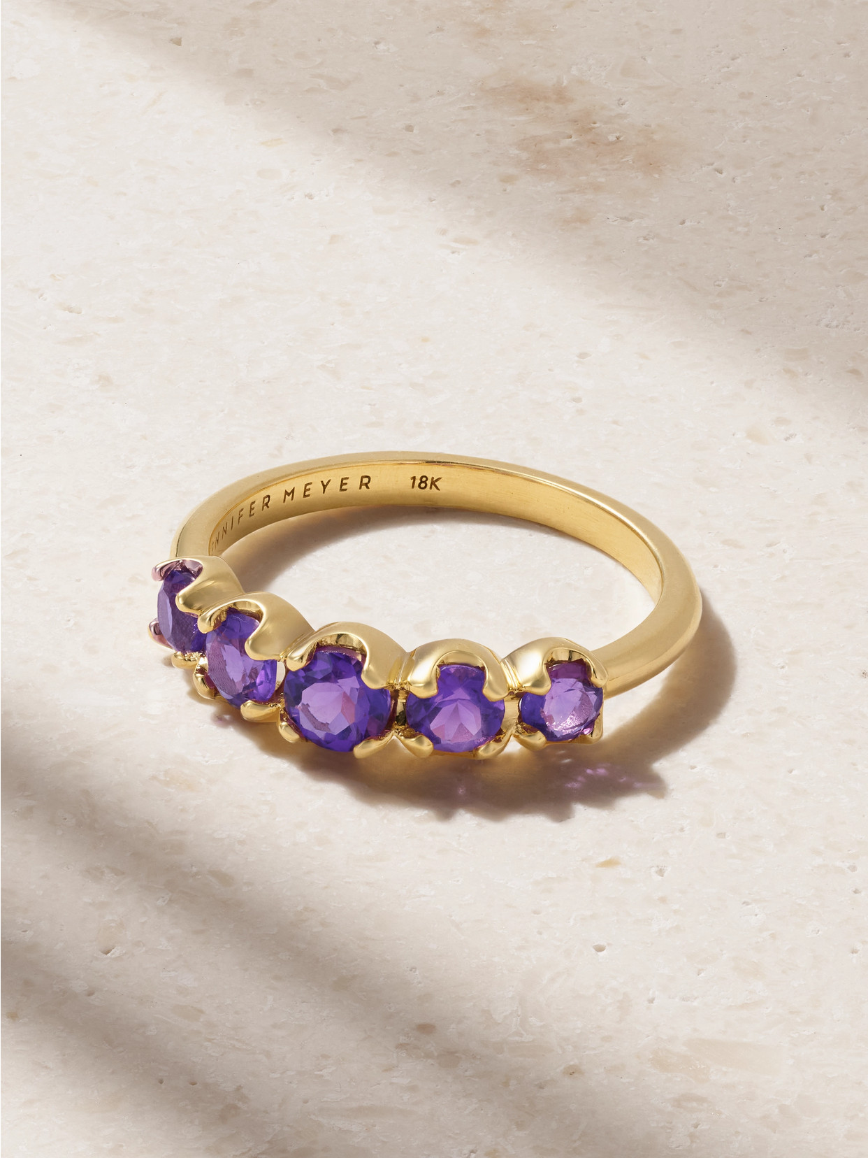 Jennifer Meyer 18-karat Gold Amethyst Ring