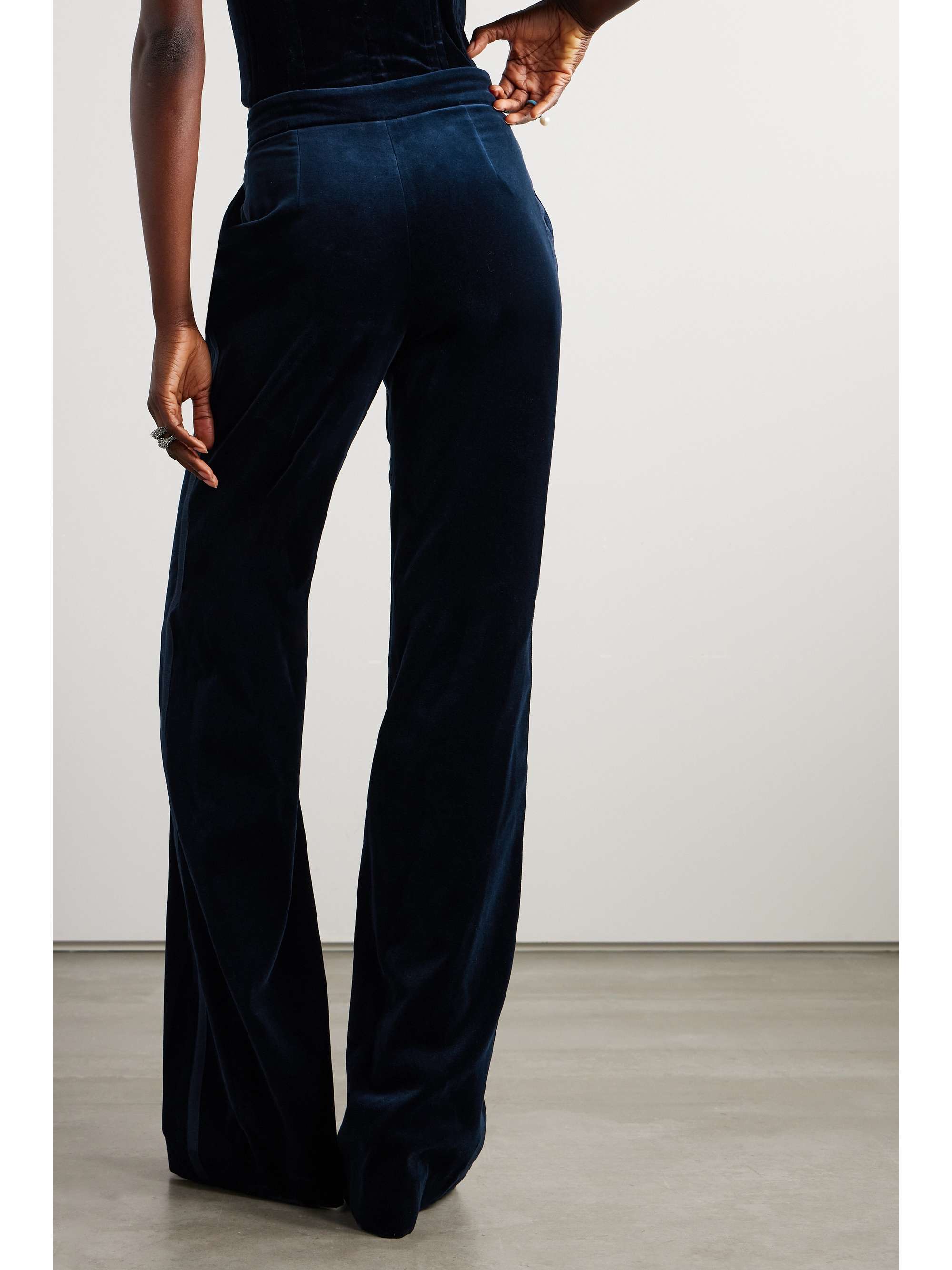 VELVET STRAIGHT LEG RELAXED TROUSER SOUL OF A STAR GAZER