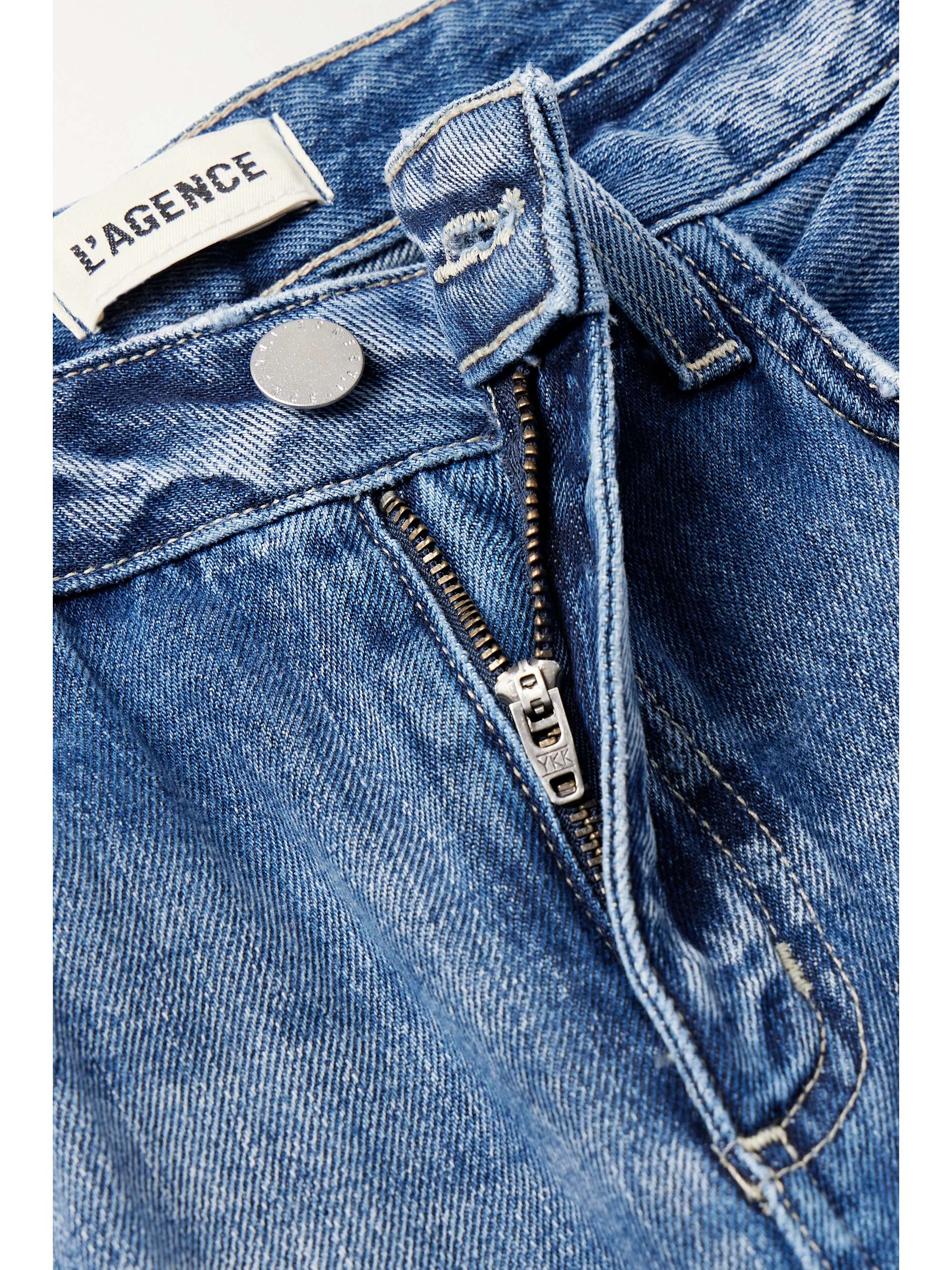 L'AGENCE Milana Stovepipe cropped high-rise slim-leg jeans