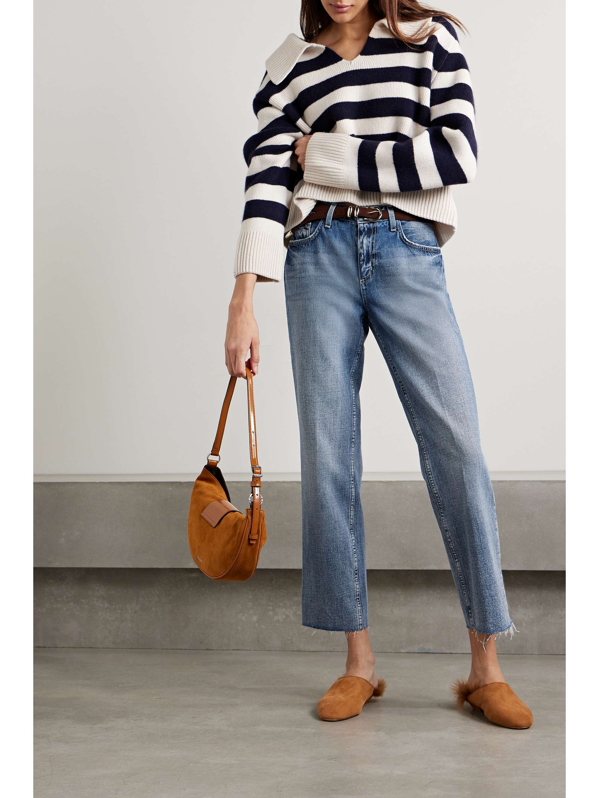 L'AGENCE Milana Stovepipe cropped high-rise slim-leg jeans