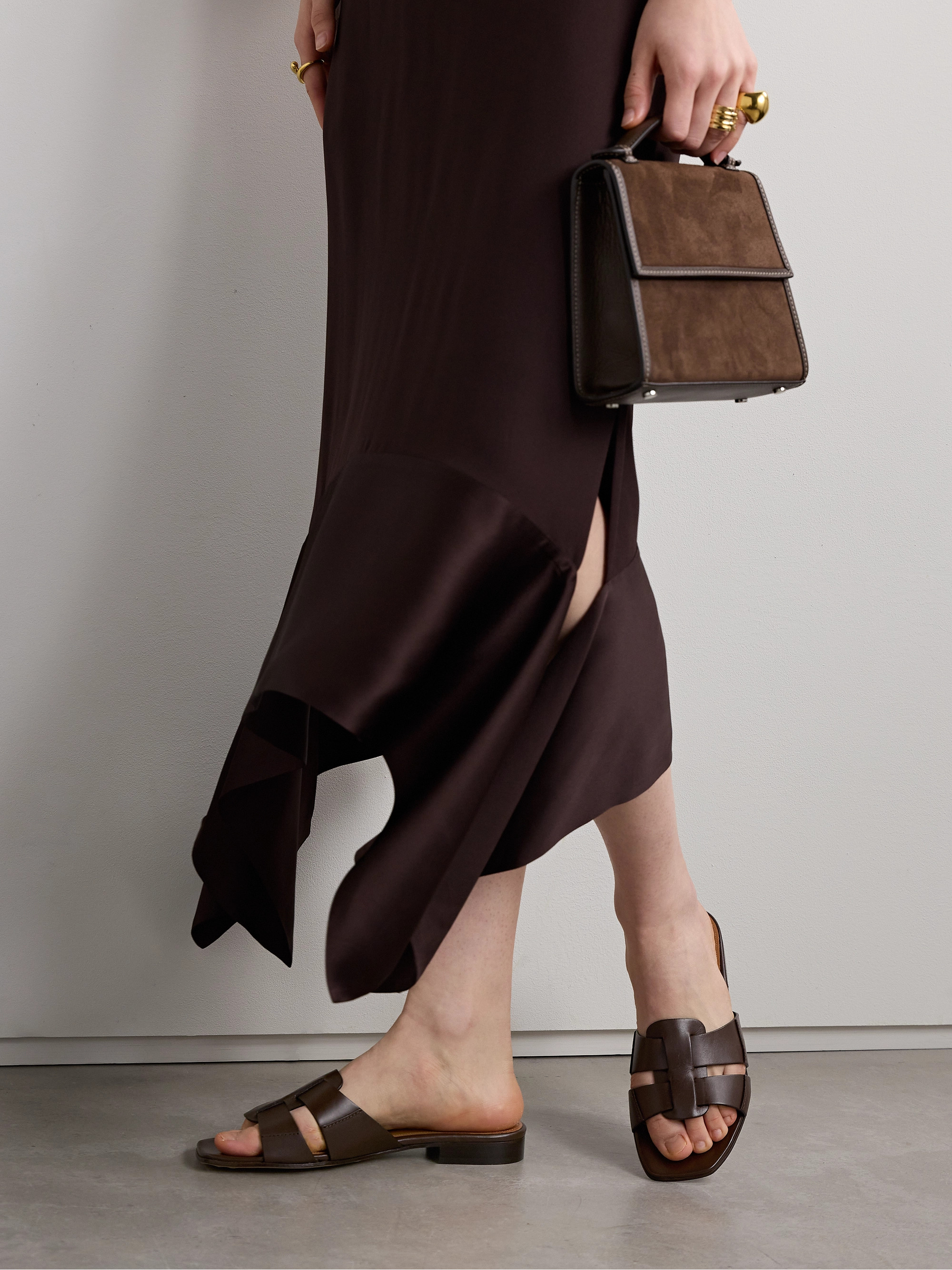 Emme Parsons Leo leather slides