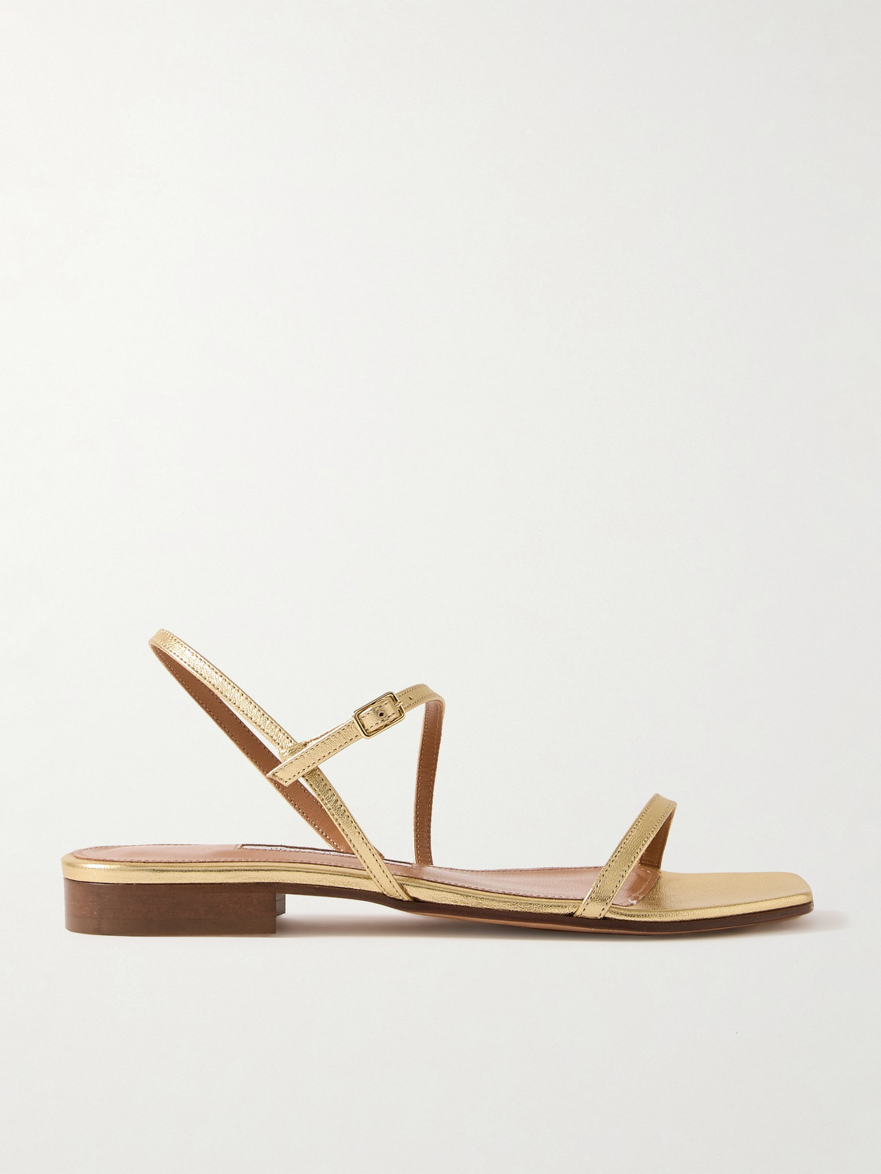 Emme Parsons Hope Metallic Leather Sandals In Gold