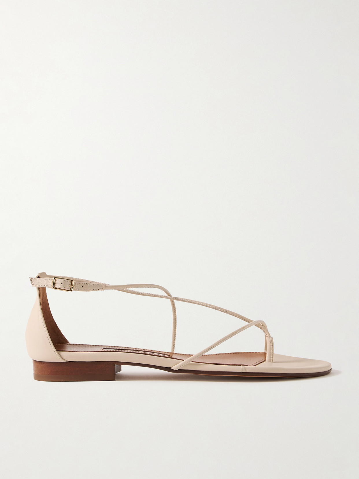 Emme Parsons String Leather Sandals In Ivory