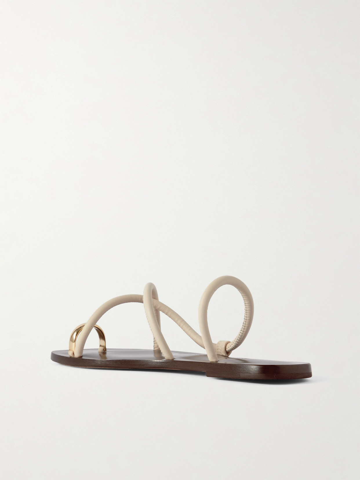 Emme Parsons Laurie Embellished Leather Sandals In Brown