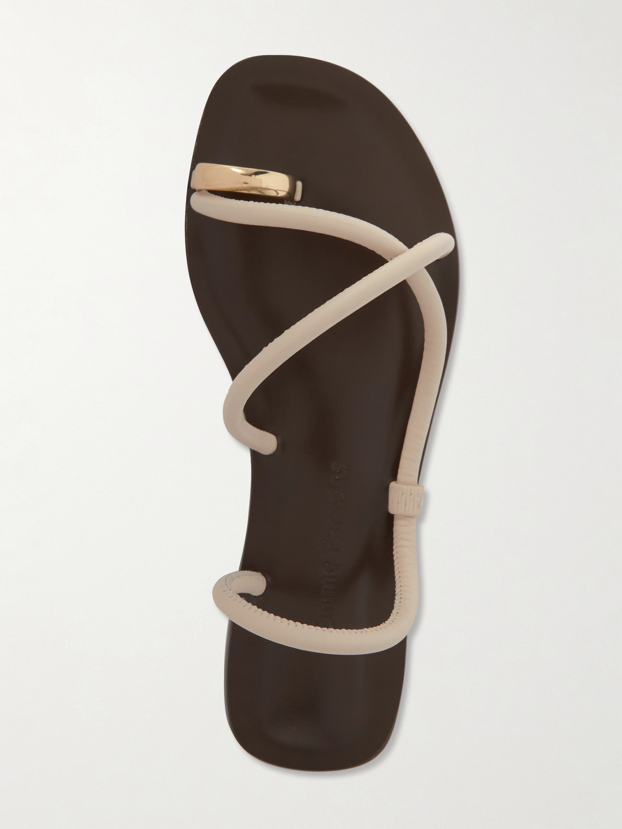 Emme Parsons Laurie Embellished Leather Sandals In Brown