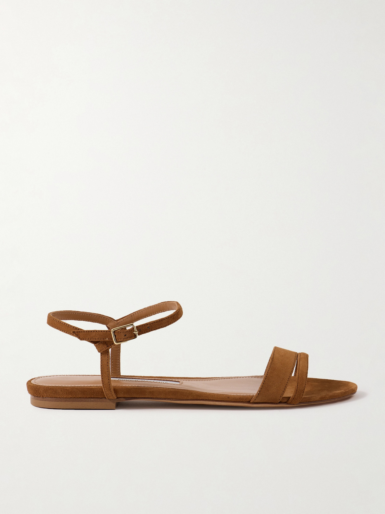 Emme Parsons Simple Suede Sandals In Brown