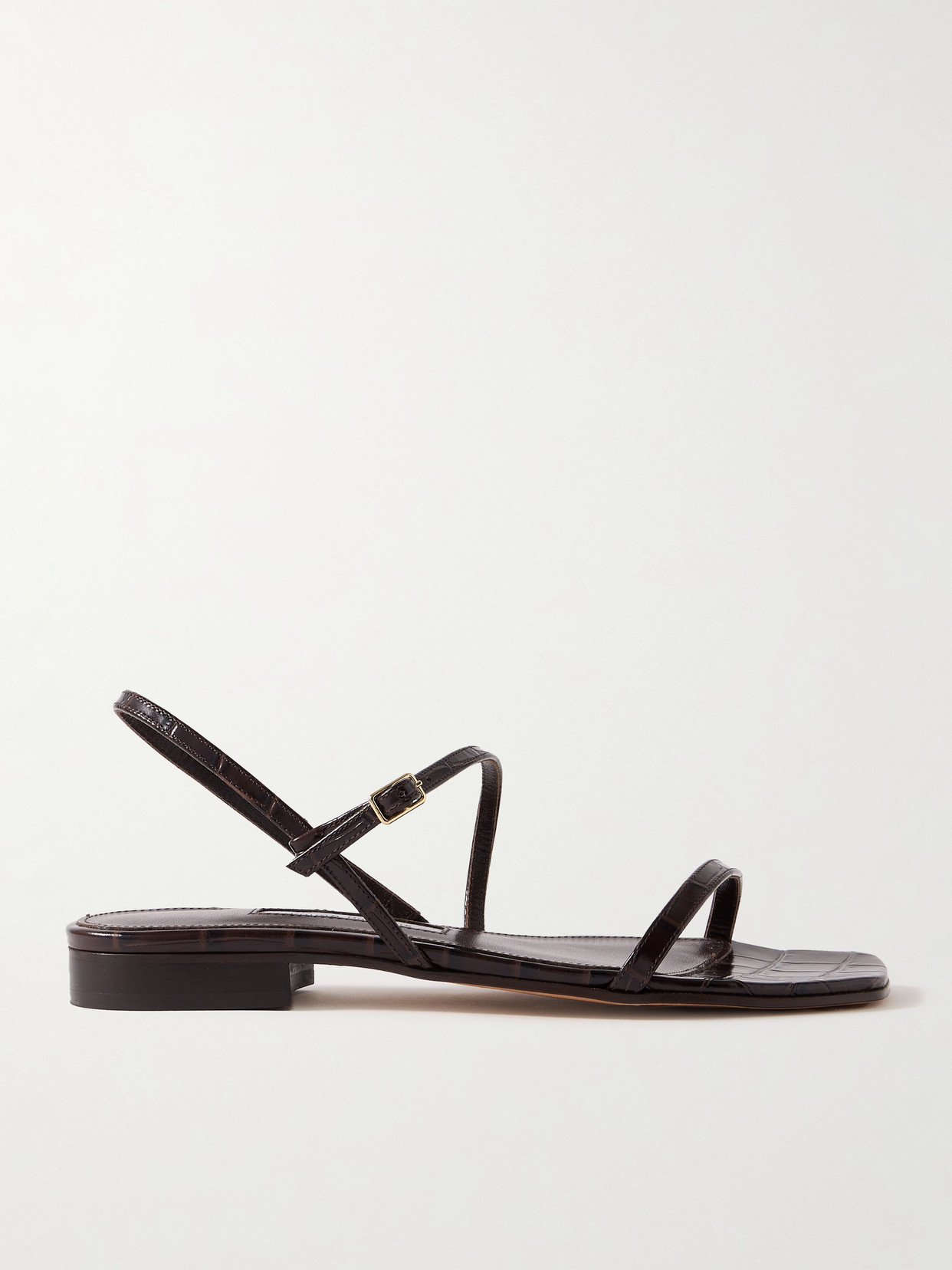 Emme Parsons Hope Sandals In Black Emb Lizard