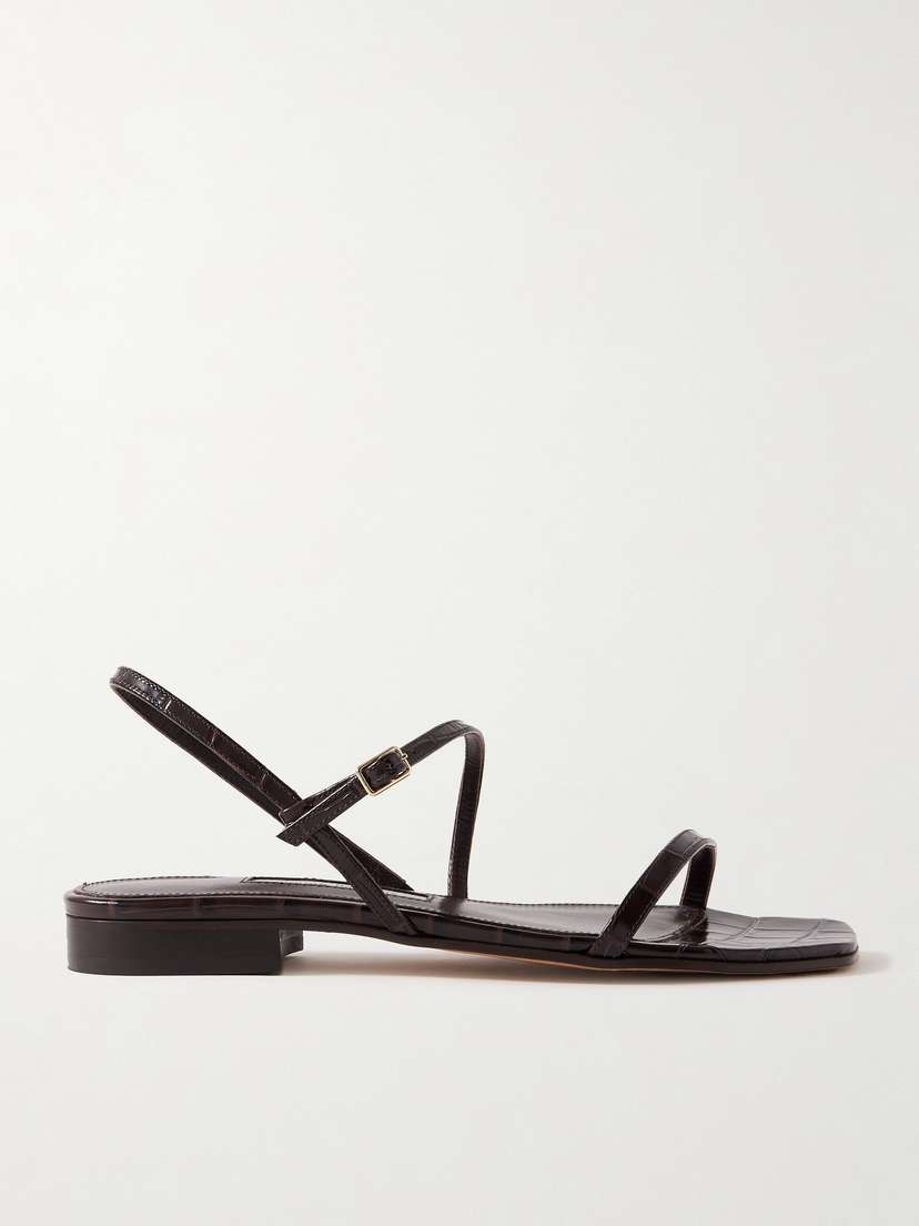 Emme Parsons Hope Croc-effect Leather Sandals