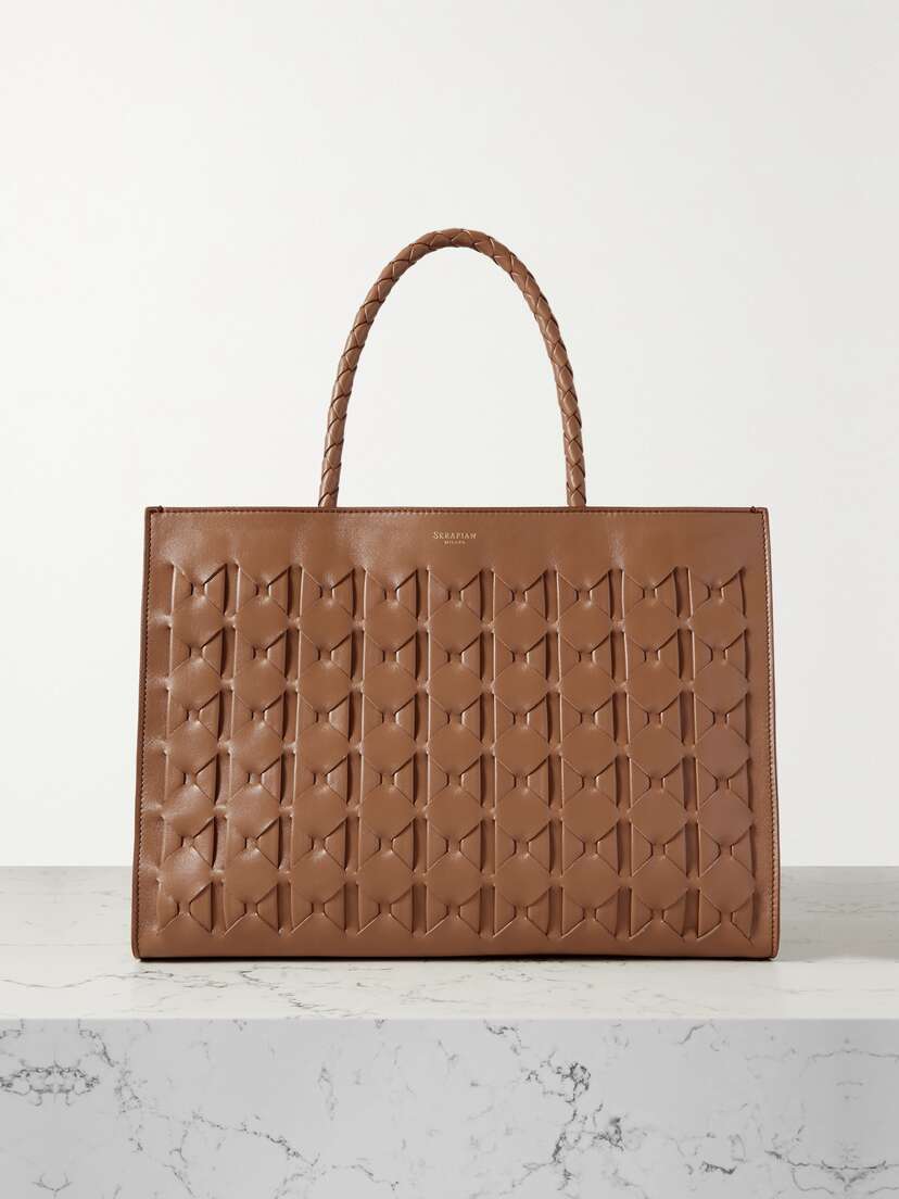 Serapian 1928 Woven Leather Tote