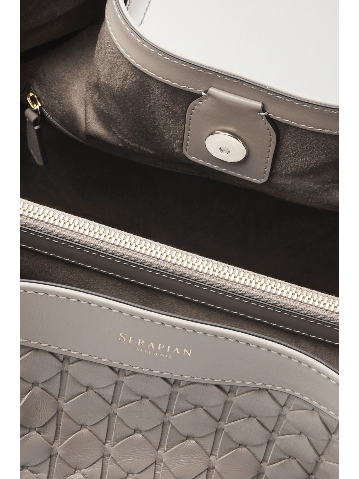 Secret Large Woven Leather Tote