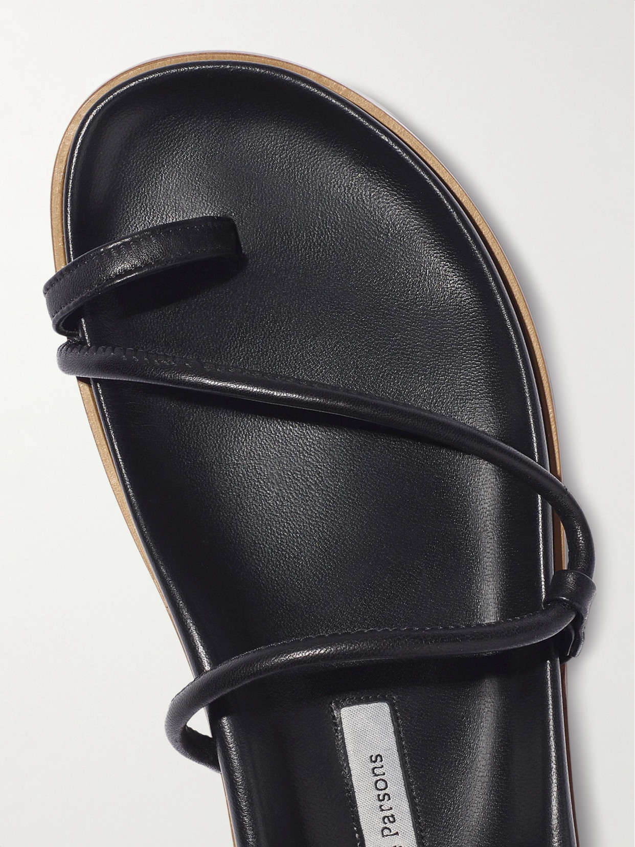 Shop Emme Parsons Bari Leather Sandals In Black