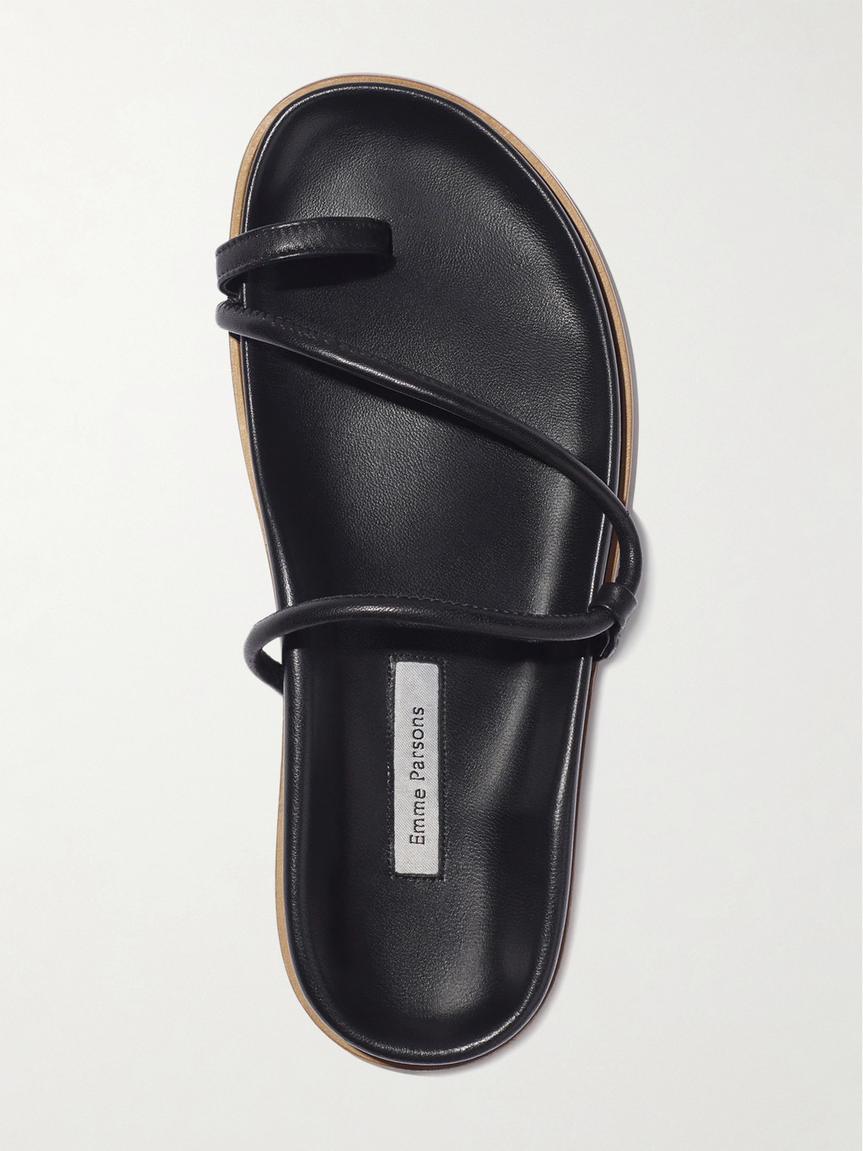 Shop Emme Parsons Bari Leather Sandals In Black