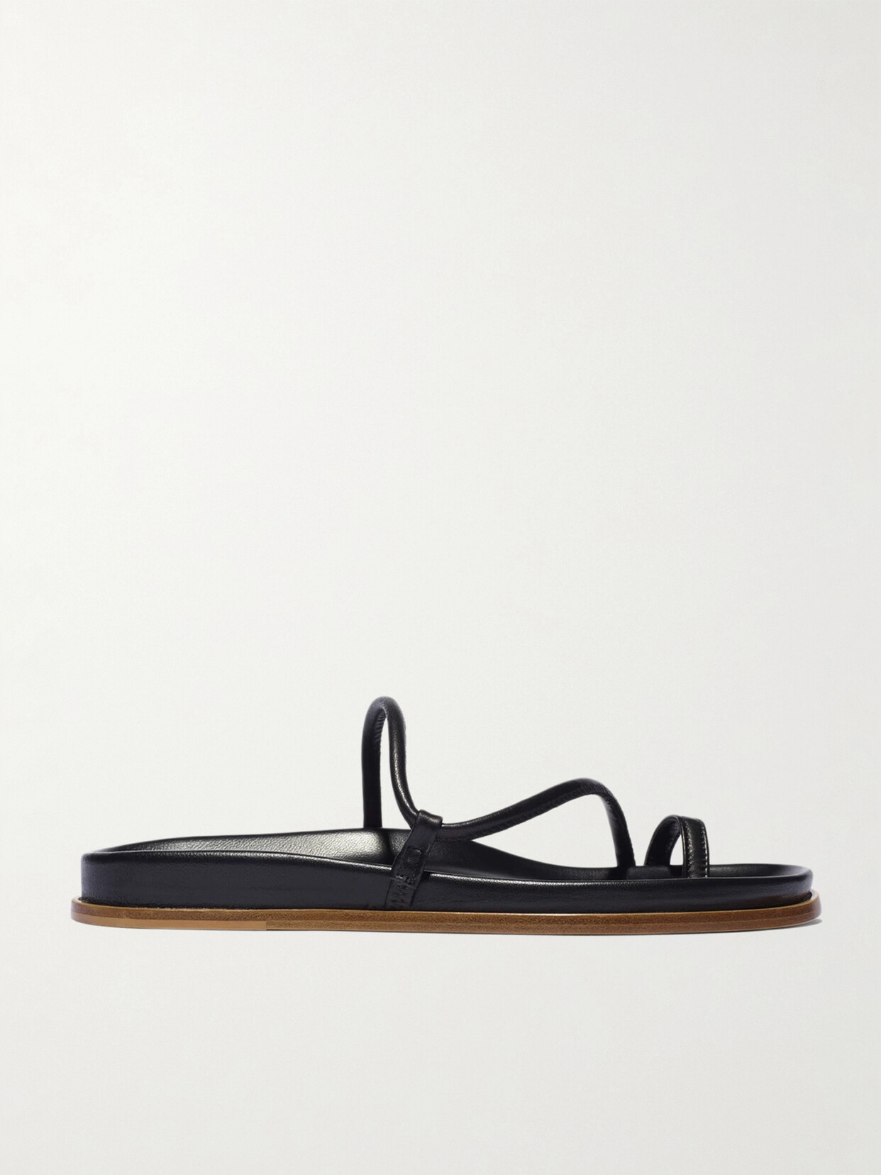 Shop Emme Parsons Bari Leather Sandals In Black