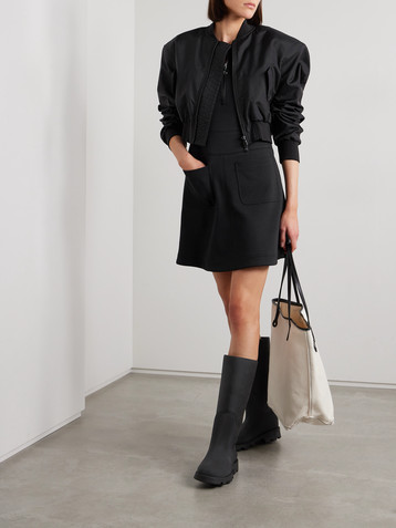 Moncler Cotton-blend jersey mini dress