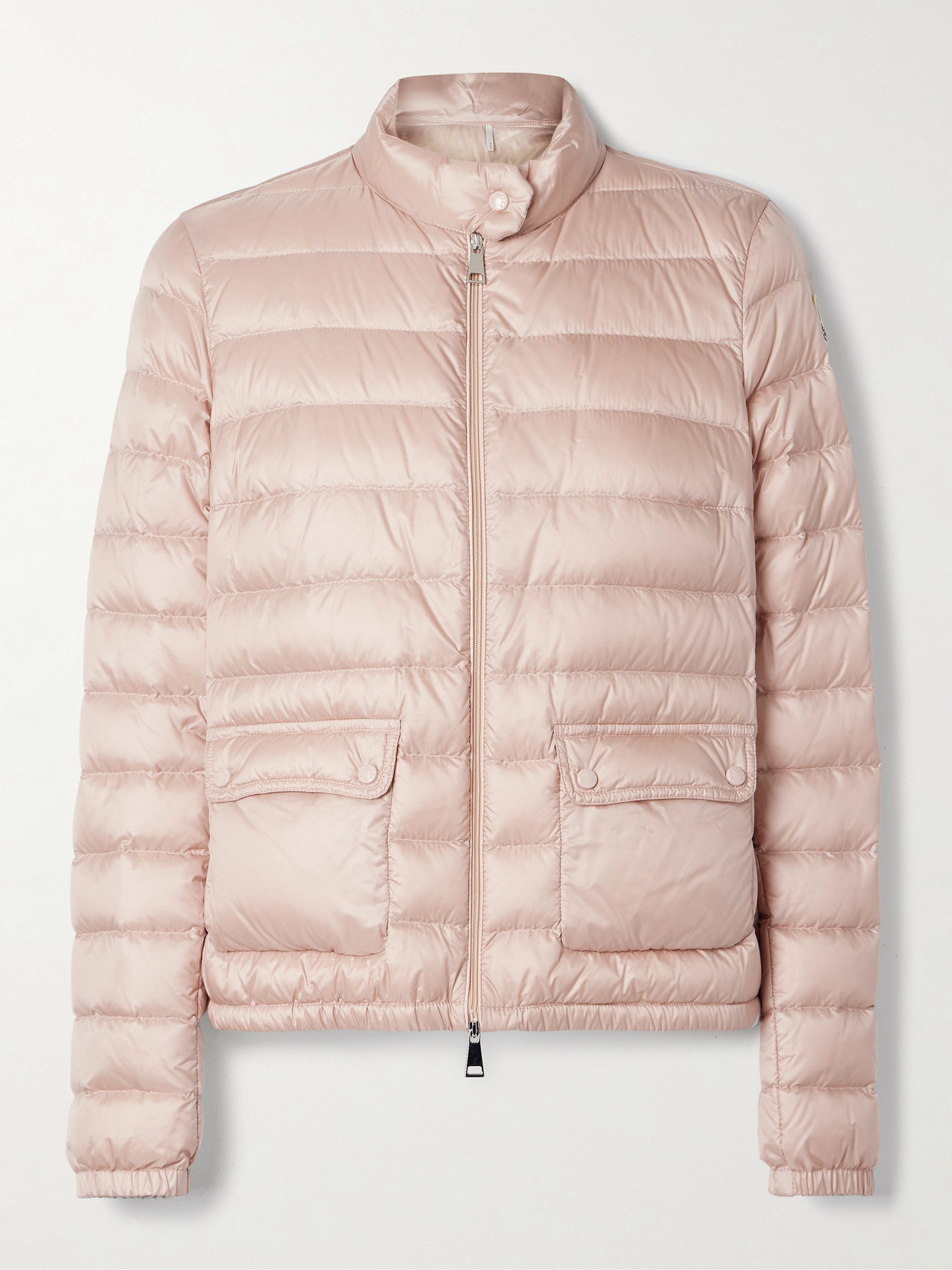 Moncler Lans Quilted Shell Down Jacket In Pink