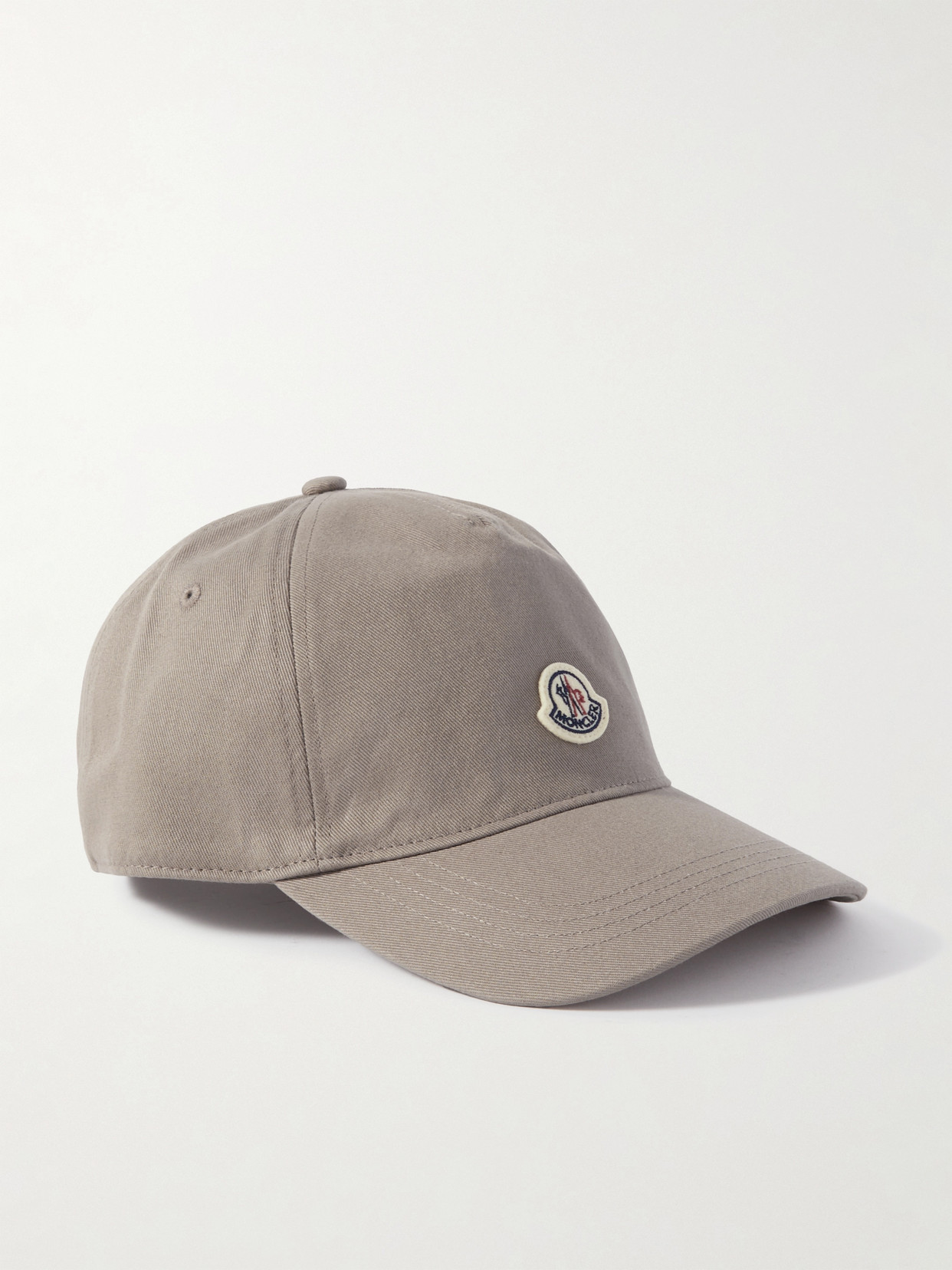 Moncler - Appliquéd Cotton-twill Baseball Cap - Green