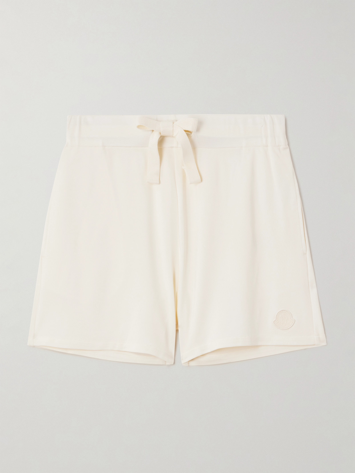 Moncler Jersey Shorts In White