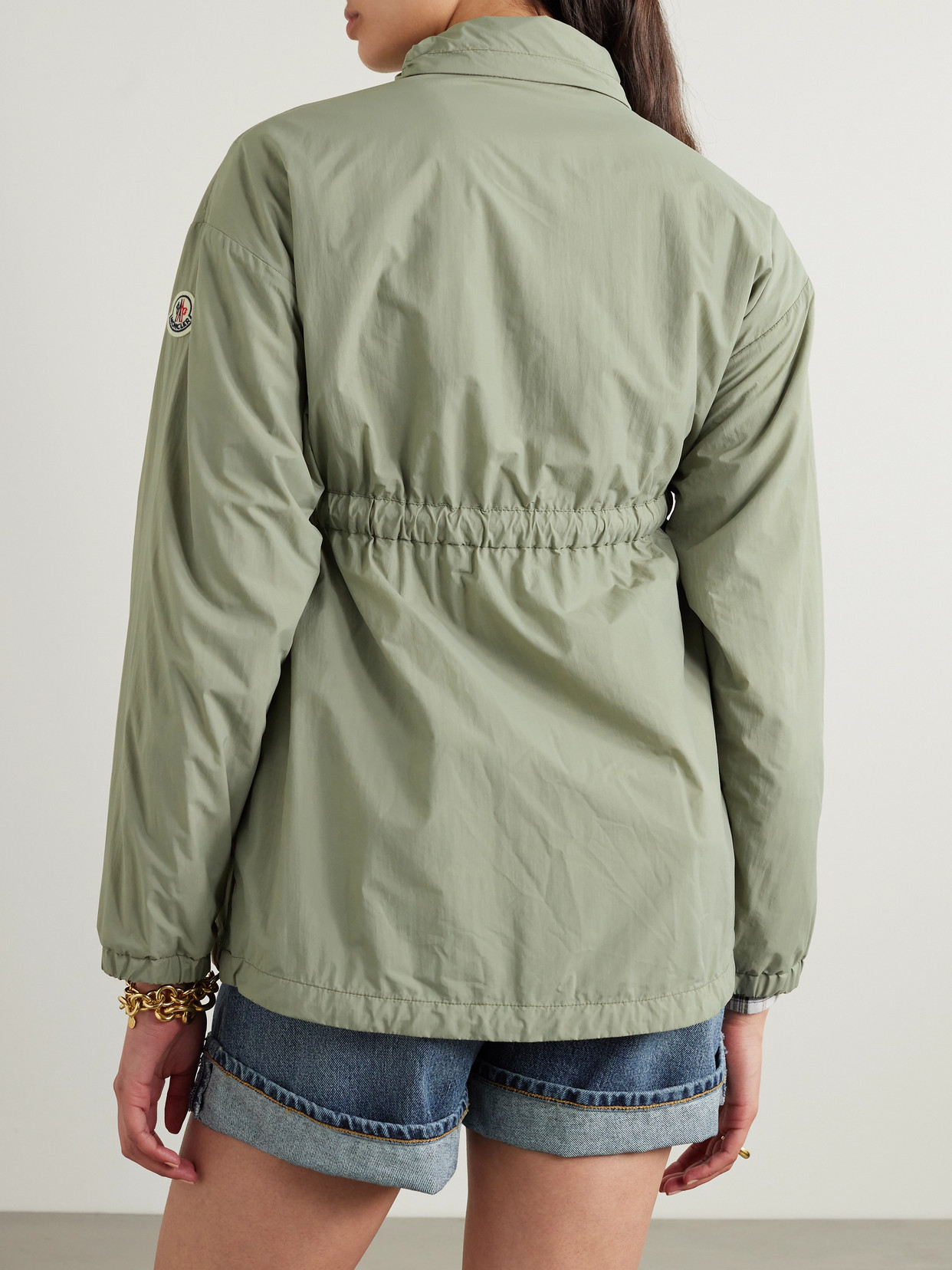 Shop Moncler Iadi Shell Parka In Green