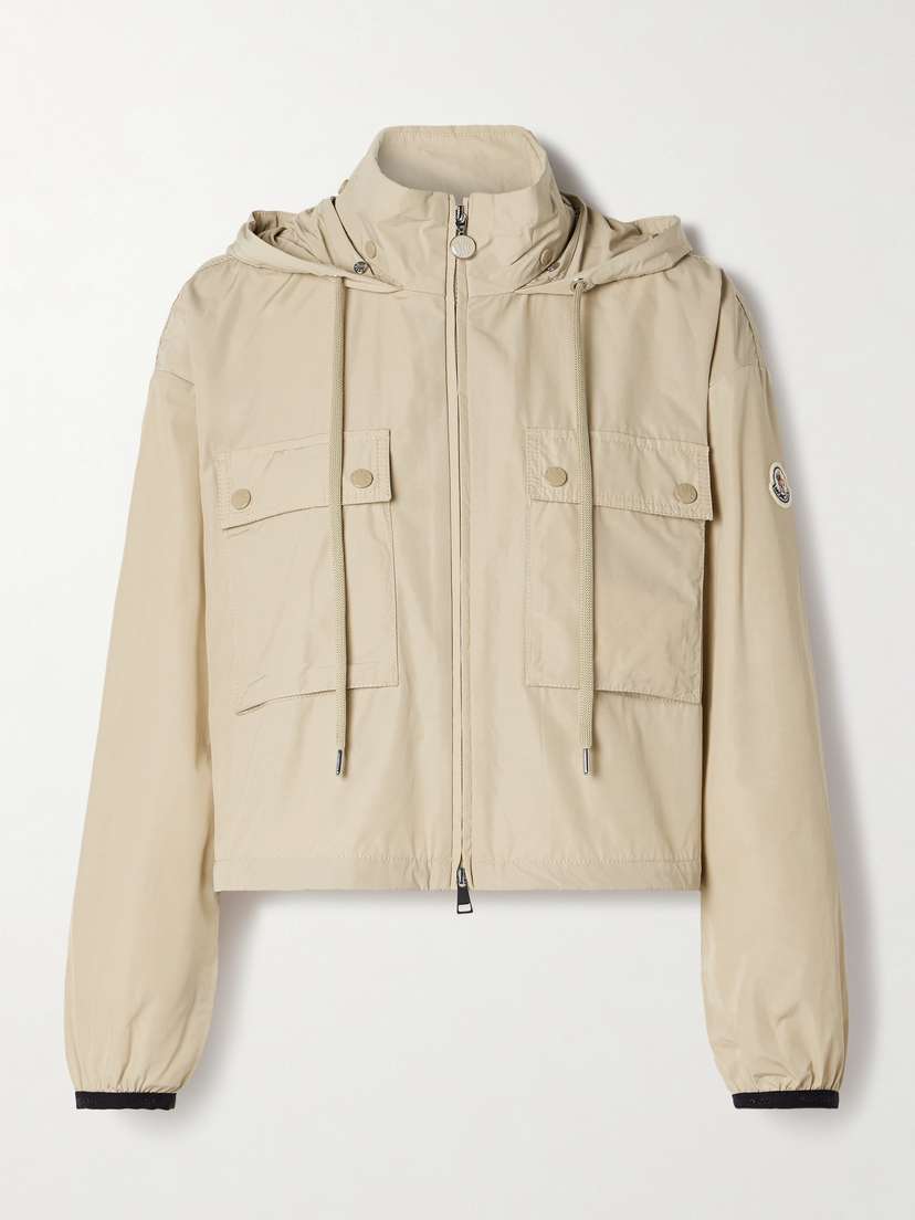 Moncler Leda Coated-poplin Jacket