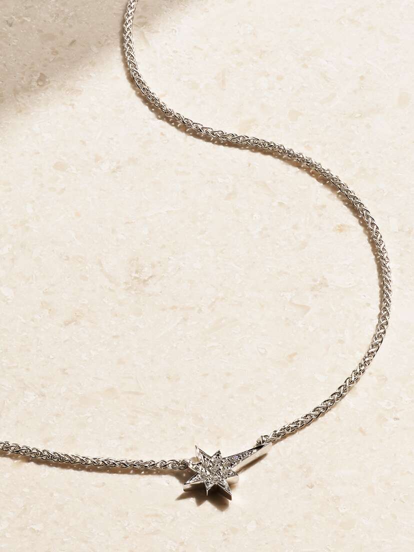 Robinson Pelham North Star 14-karat White Gold Diamond Necklace