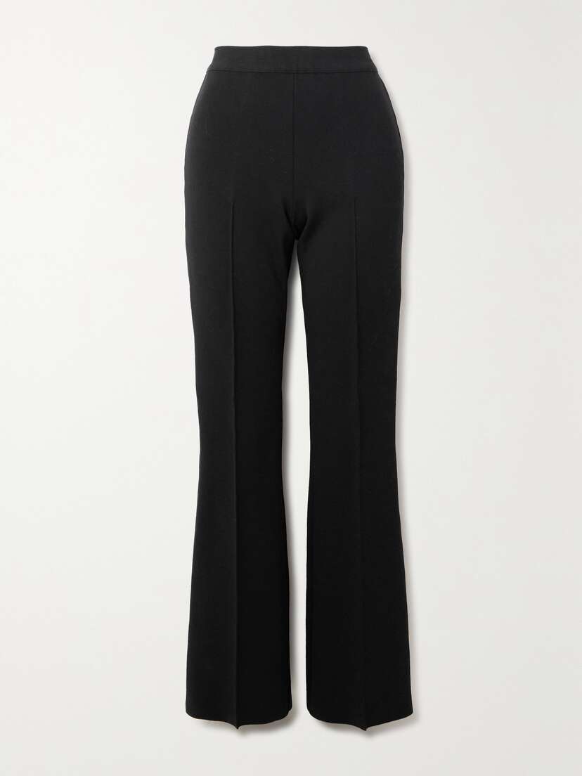 HIGH SPORT Long Kick Stretch-cotton Flared Pants