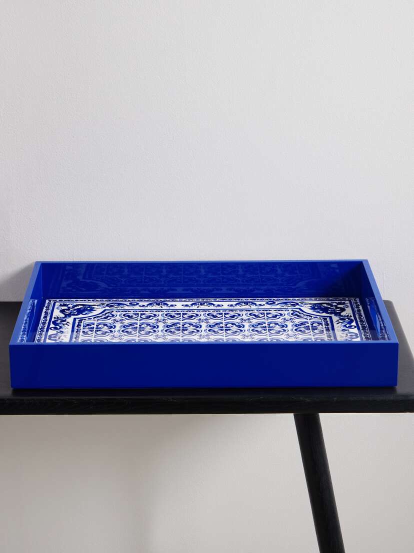 Dolce & Gabbana Printed Wood Tray