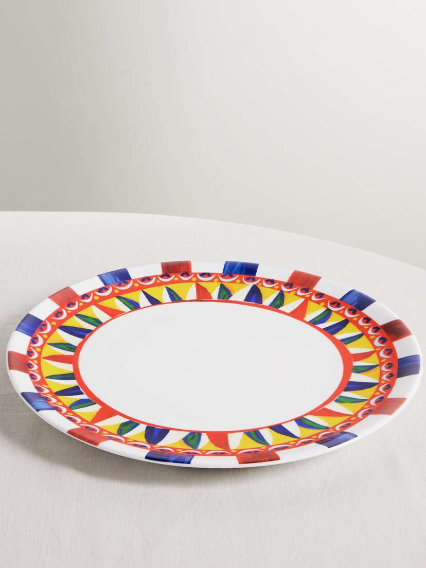 Dolce & Gabbana Painted Porcelain Charger Plate
