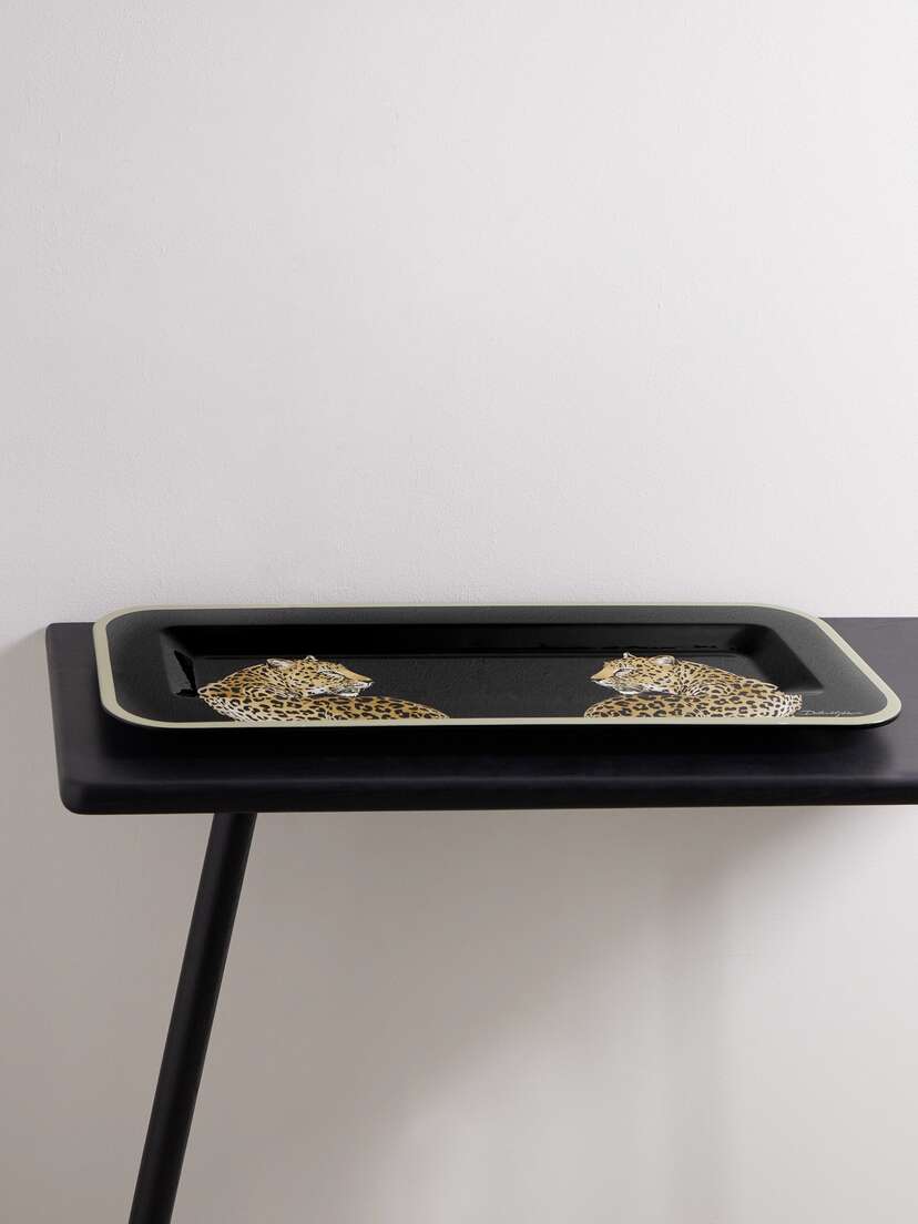 Dolce & Gabbana Small Printed Wood Tray