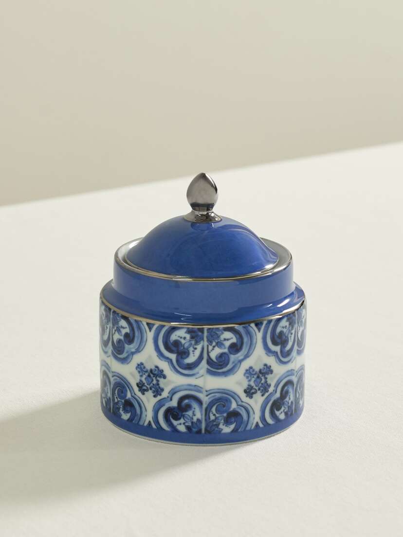 Dolce & Gabbana Printed Porcelain Sugar Bowl