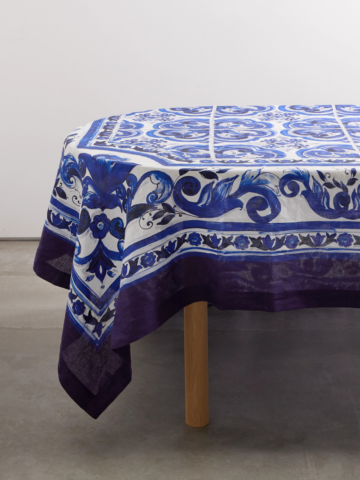 Dolce & Gabbana - Printed Linen Tablecloth - Blue