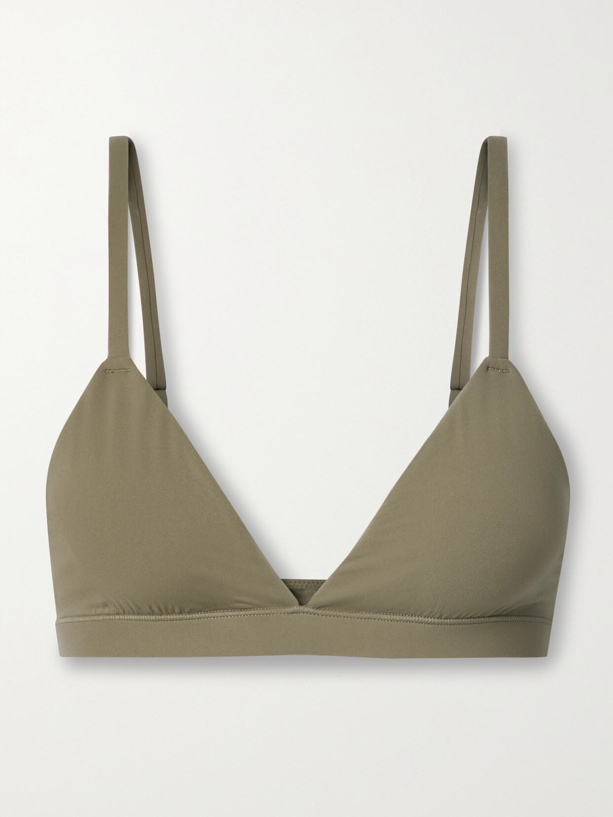 Skims Fits Everybody Triangle Bralette In Green