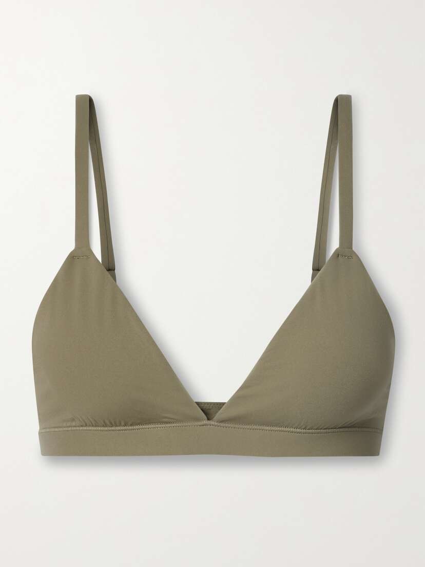 Skims Fits Everybody Triangle Bralette - Khaki