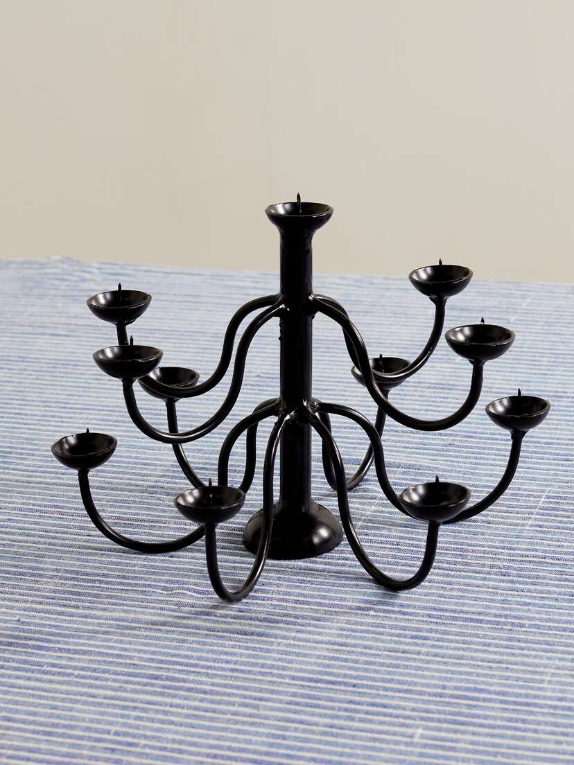 Gohar World Mini Wrought Iron Candelabra