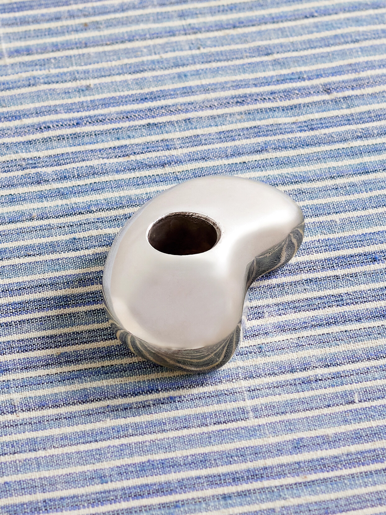 Gohar World - Bean Silver-plated Candle Holder - One size