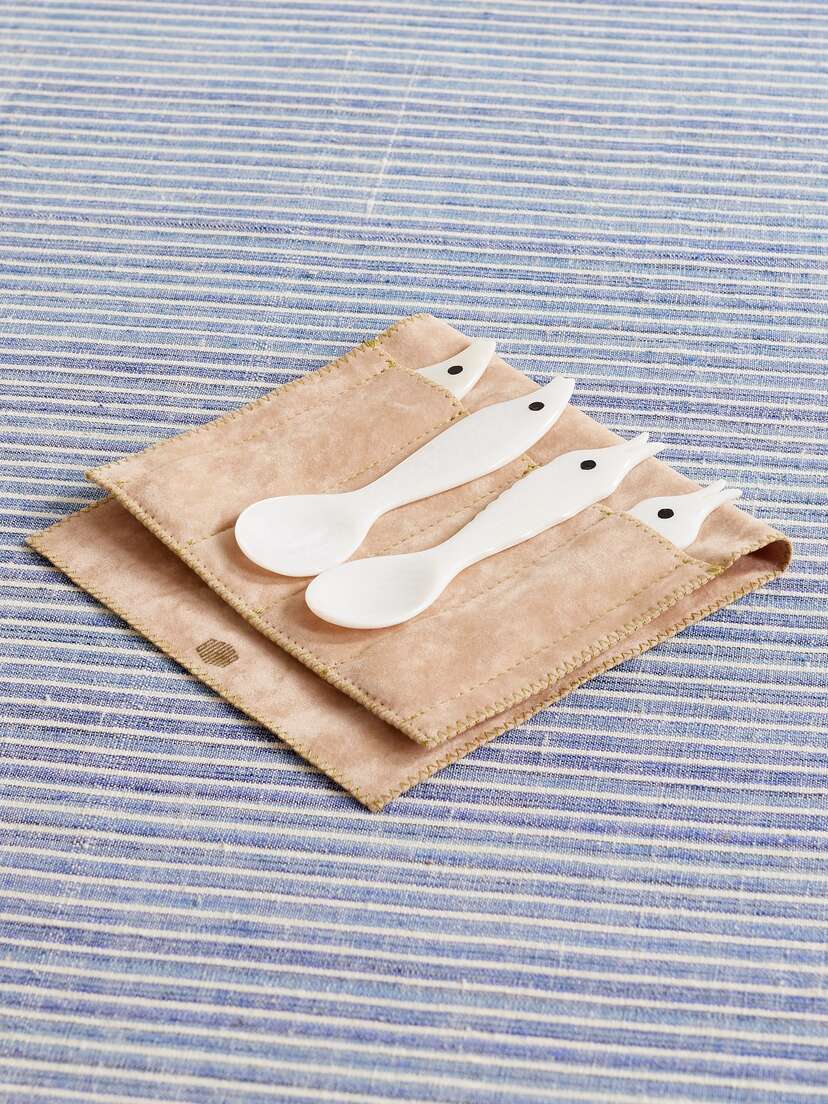 Gohar World Sea Creatures Set Of Four Mother-of-pearl Spoons