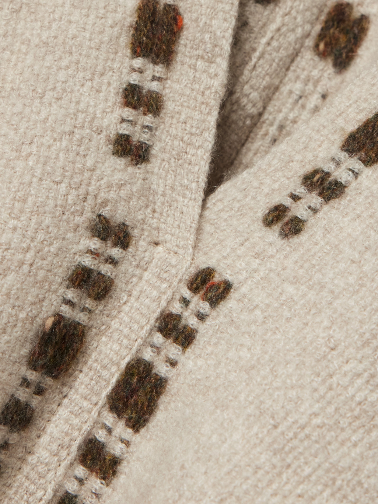 Loro Piana Frayed Cashmere And Silk-blend Poncho In Cream