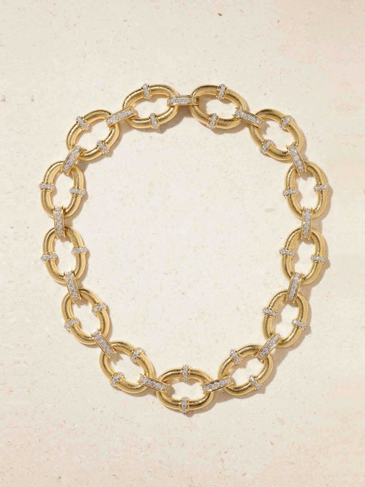 David Webb 18-karat Gold, Platinum And Diamond Necklace